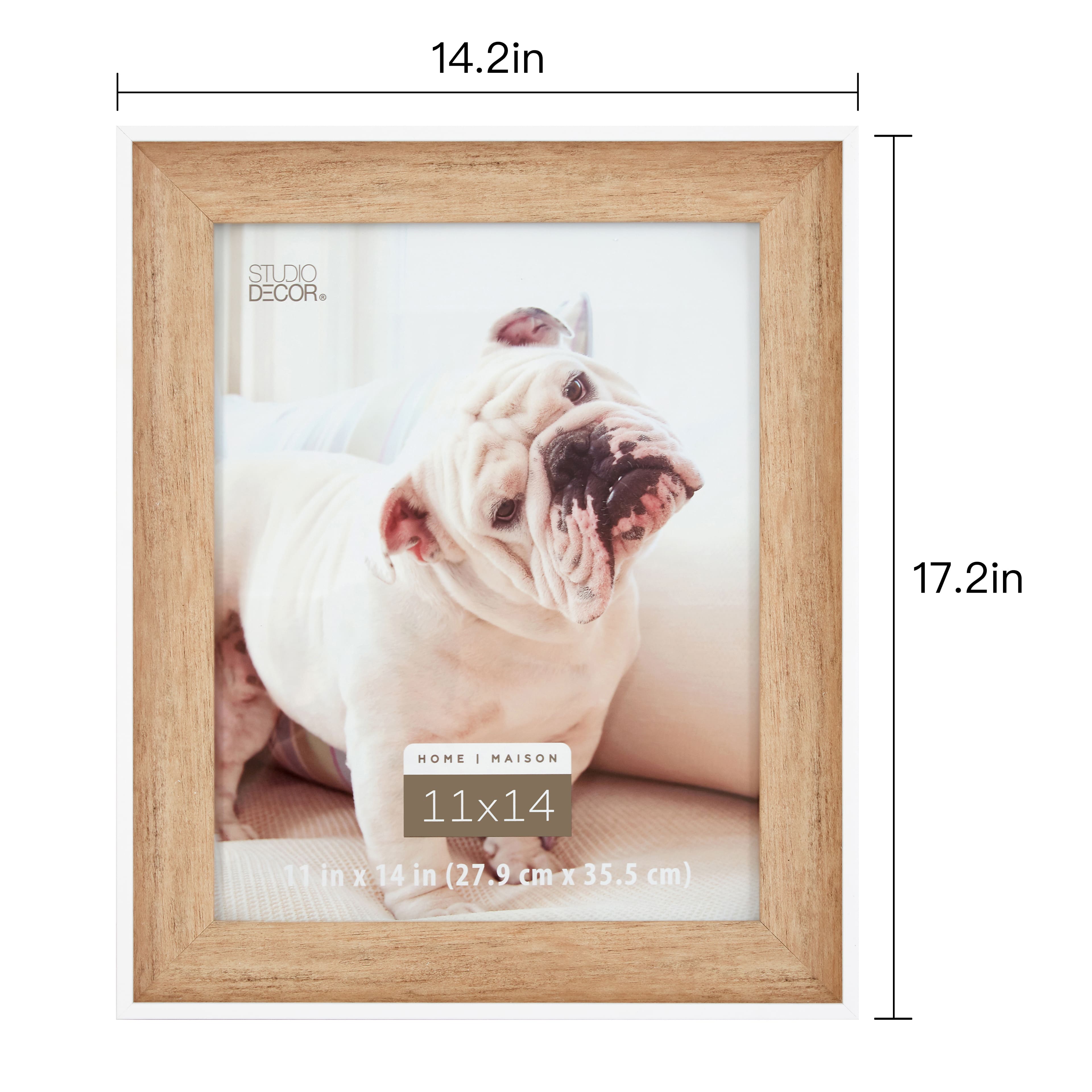 White &#x26; Natural 11&#x22; x 14&#x22; Picture Frame Home by Studio D&#xE9;cor&#xAE;