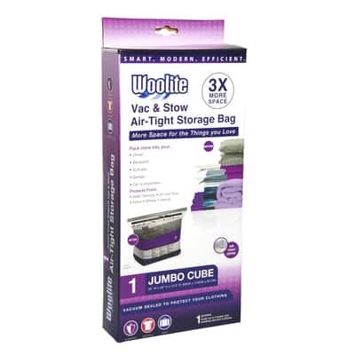 Woolite® Jumbo Cube Vac & Stow Air-Tight Vacuum Storage Bag