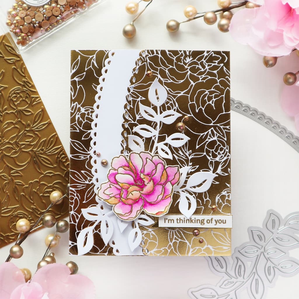 Pinkfresh Studio Peony Print Hot Foil Plate | Michaels