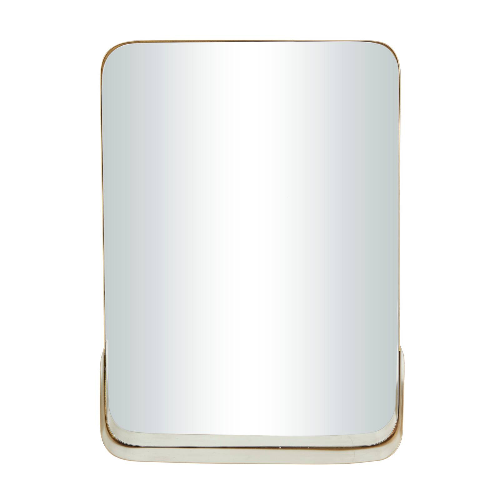 Gold Metal Modern Wall Mirror, 16&#x22; x 4&#x22; x 22&#x22;