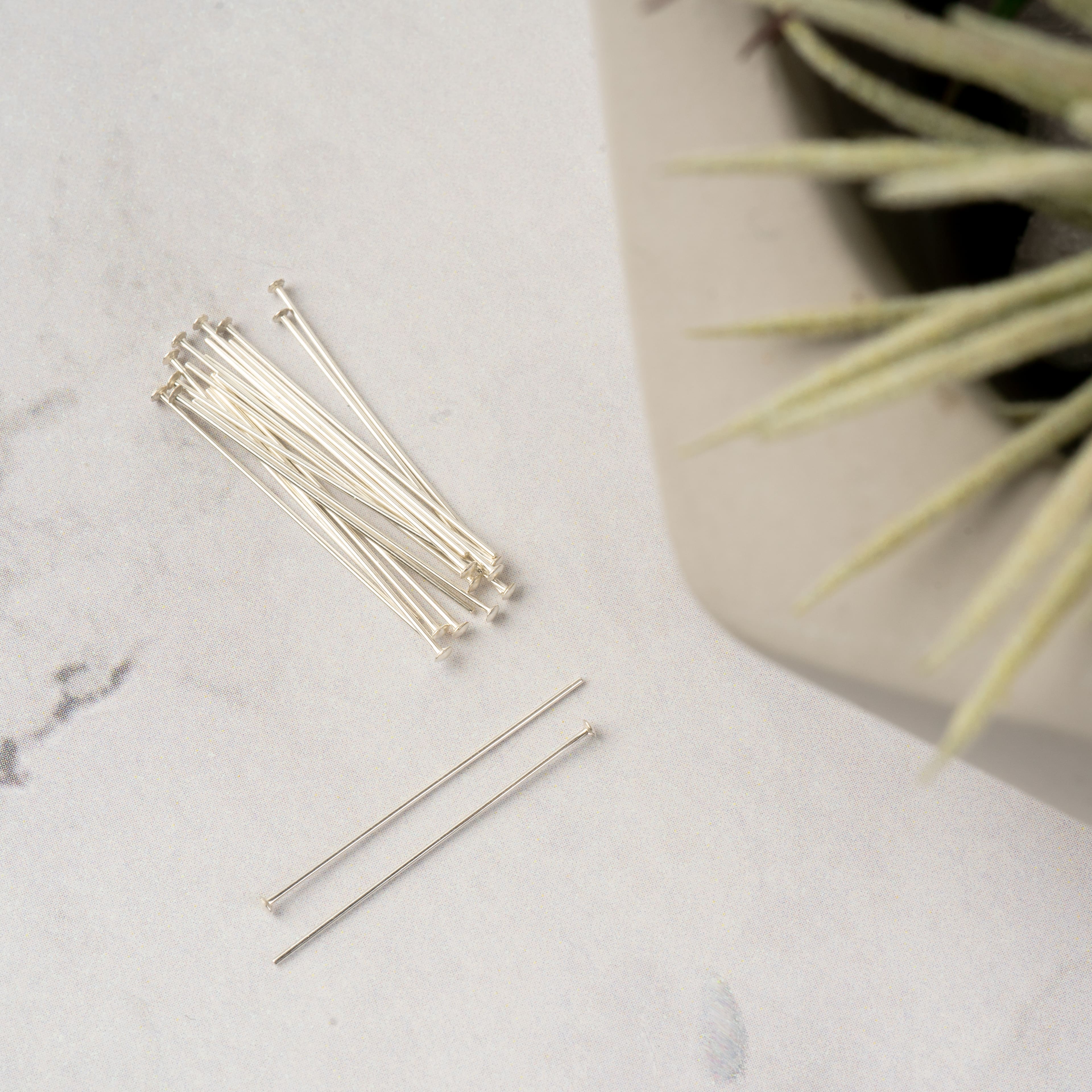 1&#x22; Sterling Silver Head Pins, 20ct. by Bead Landing&#x2122;