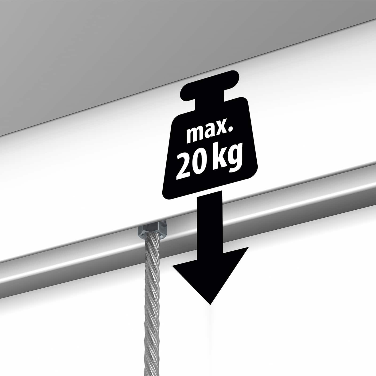 HangZ&#xAE; 6ft. Gallery Rail Hanging System