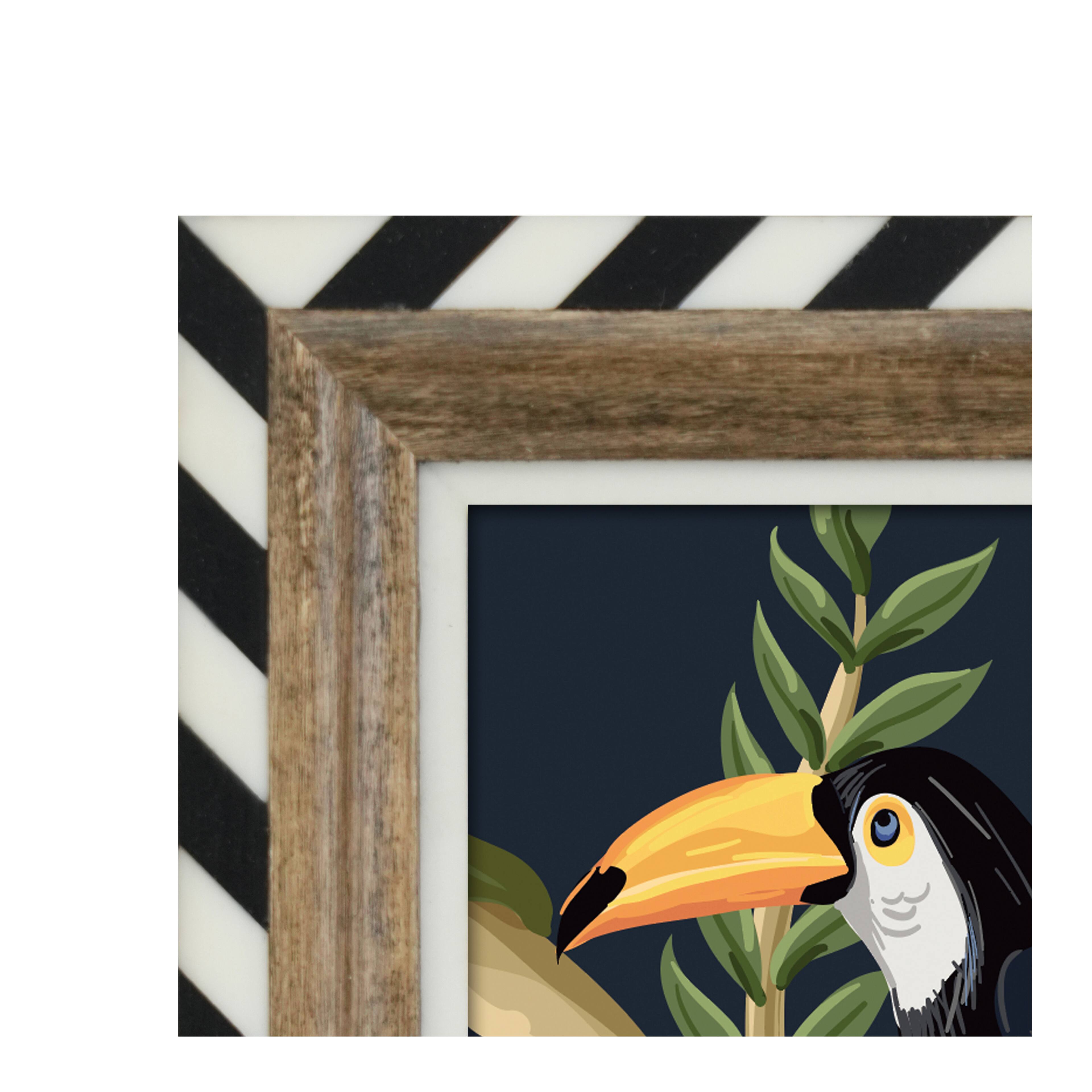 5" x 7" Black & White Stripe Tabletop Frame by Ashland® 