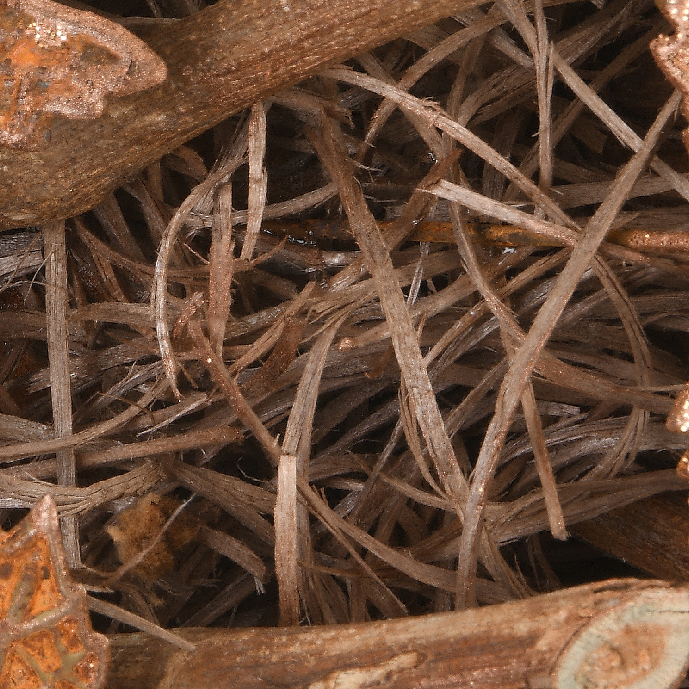 18&#x22; Harvest Brown Maple Leaves Wreath