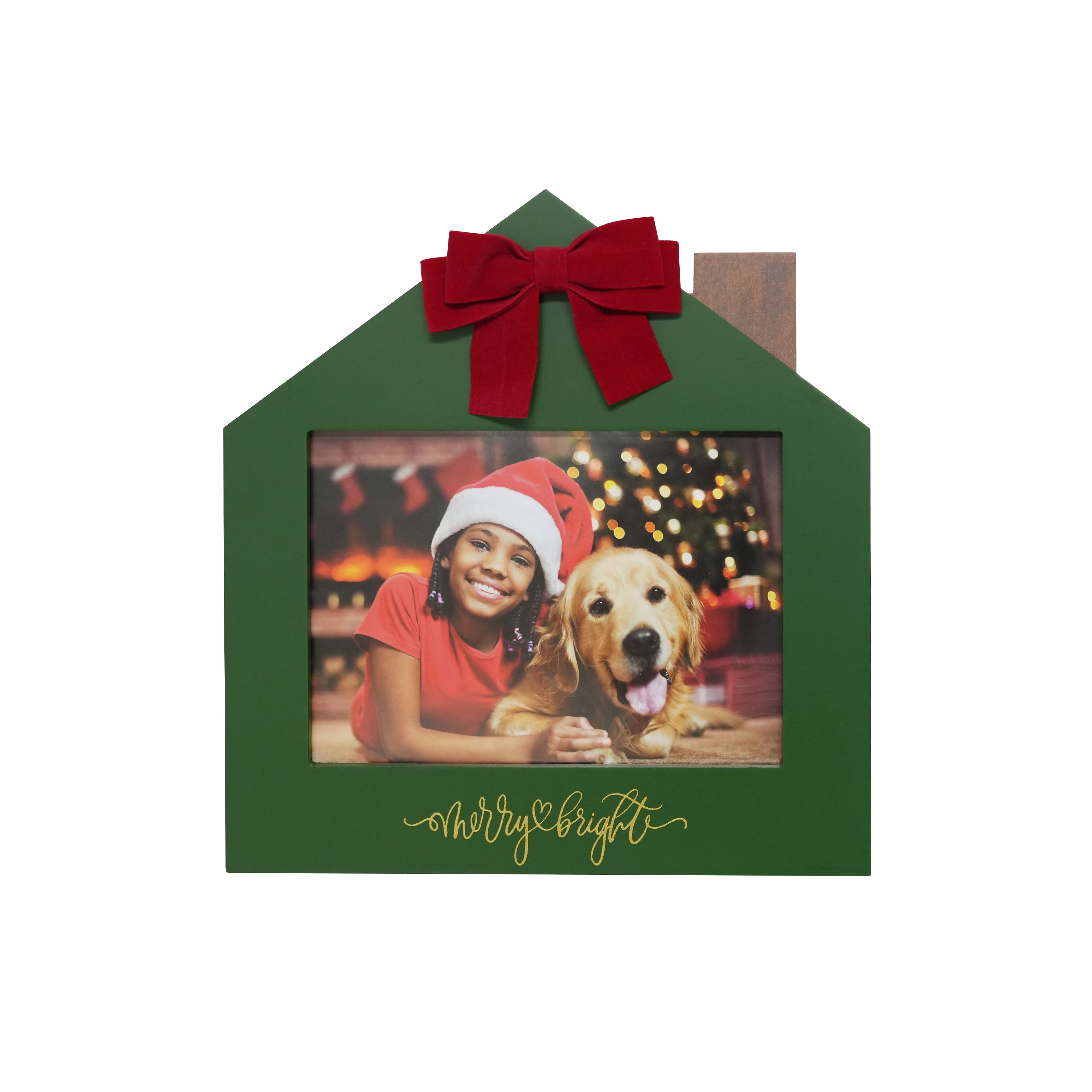 5&#x22; x 7&#x22; Merry &#x26; Bright House Tabletop Frame by Studio D&#xE9;cor&#xAE;