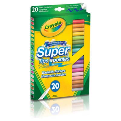 Crayola® Super Tips Washable Markers, 20 Count image