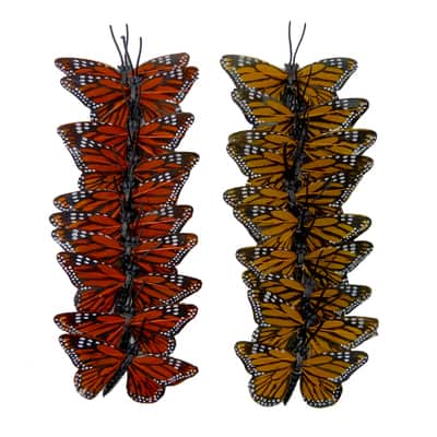 Assorted 2.5" Feather Butterflies, 10ct. by Ashland® image
