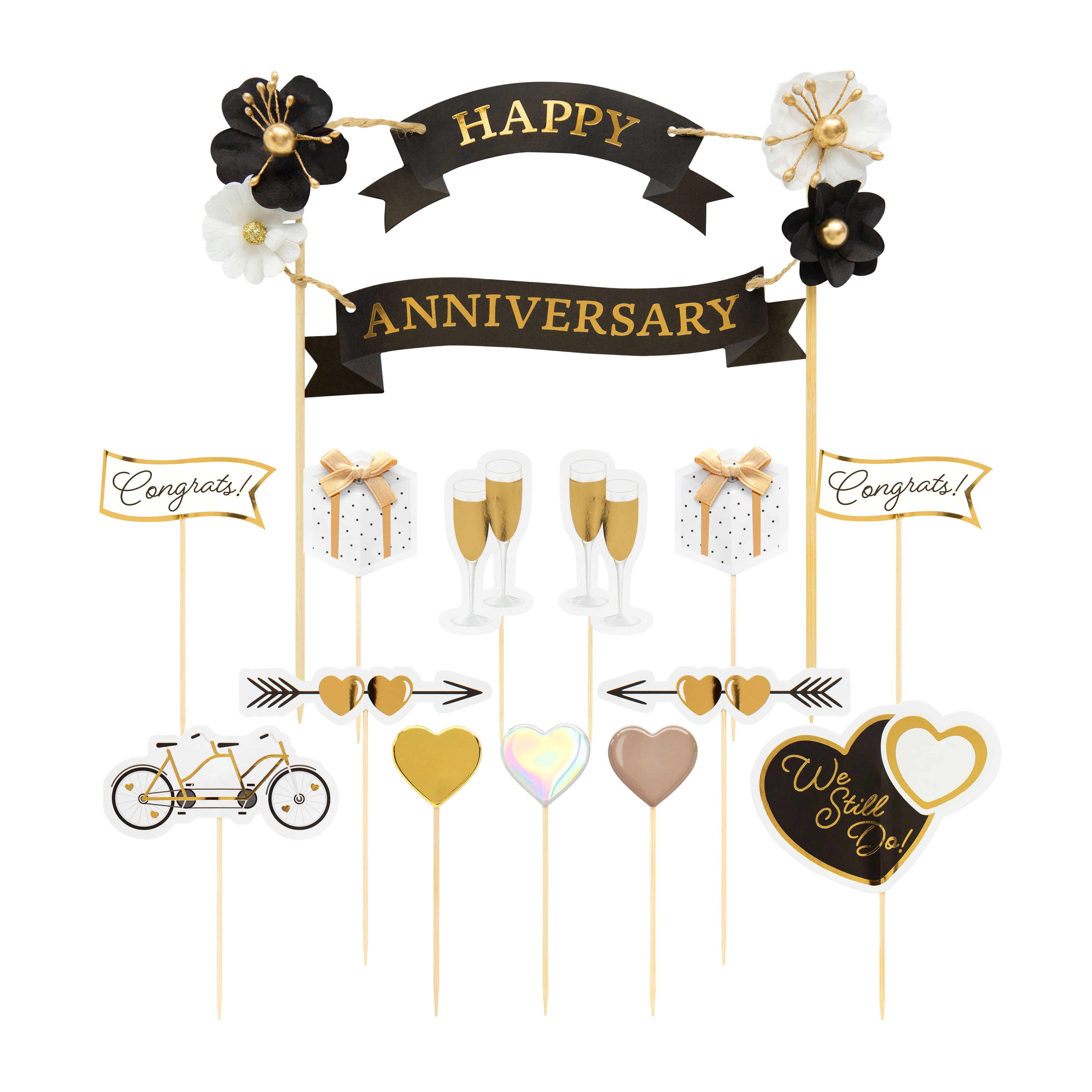 Happy Anniversary Cake Topper Set by Celebrate It™
