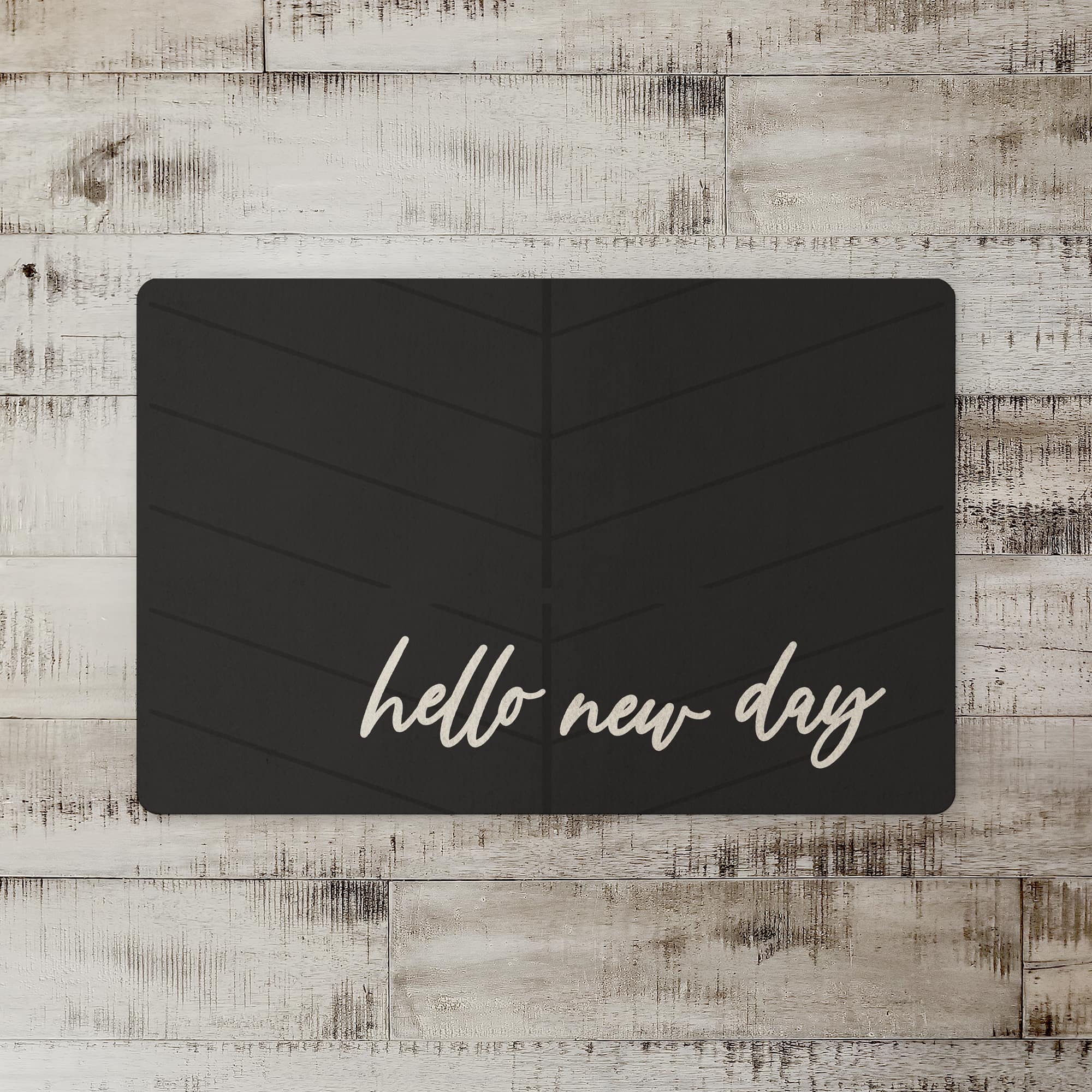 Hello New Day Floor Mat, 18" x 27"