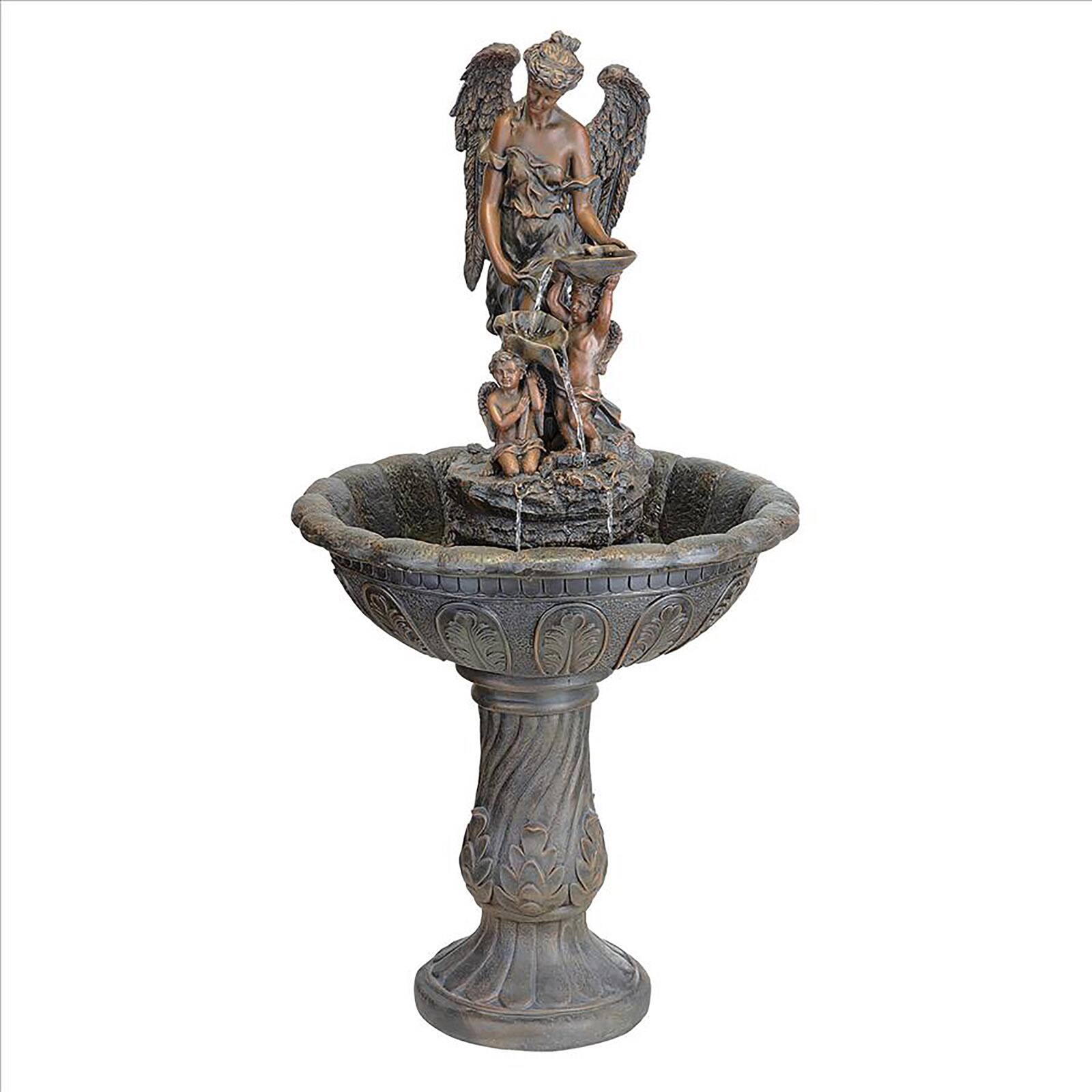 Design Toscano 3.9ft. Heavenly Moments Angel Sculptural Fountain