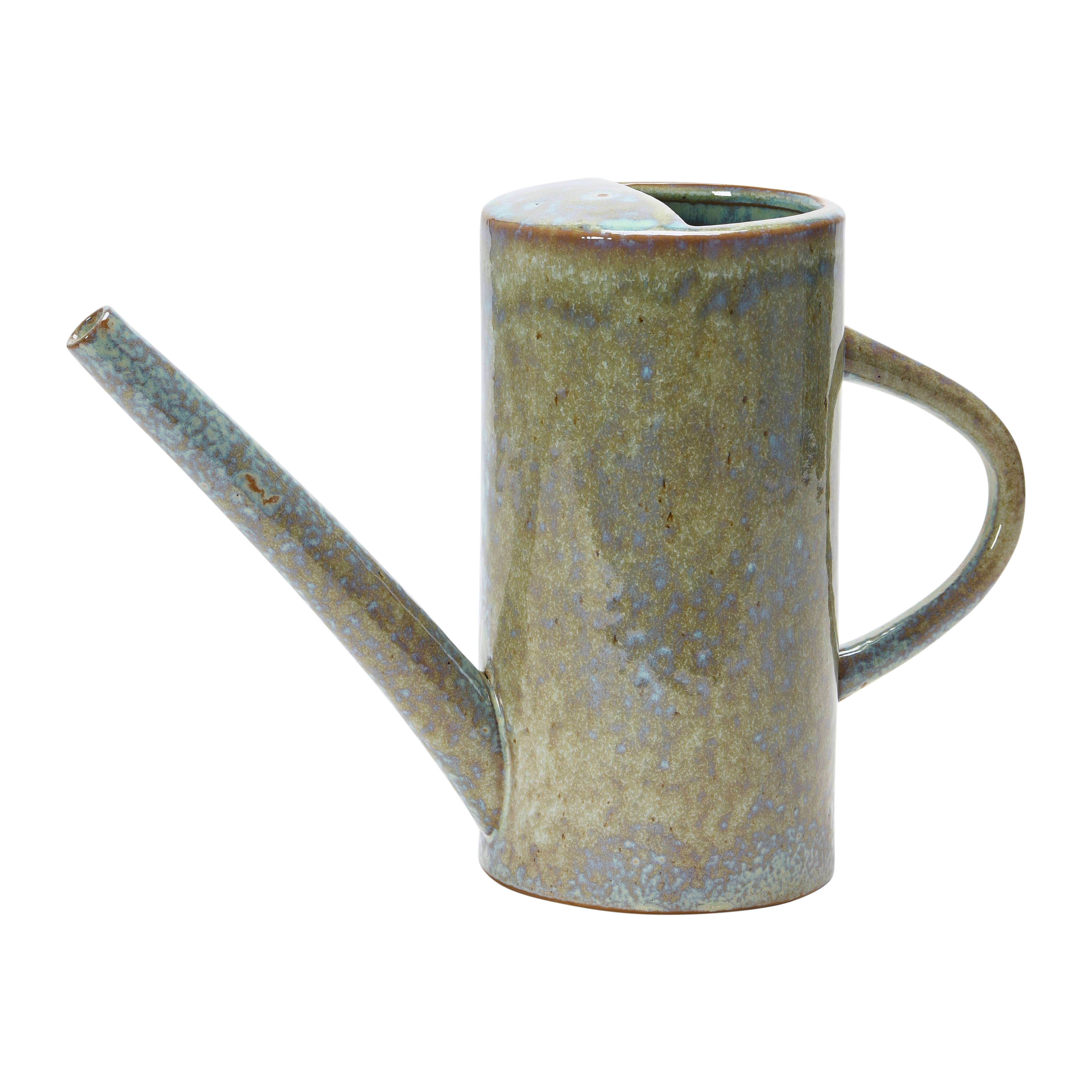 Hello Honey&#xAE; 8&#x22; Stoneware Watering Can with Reactive Glaze Finish