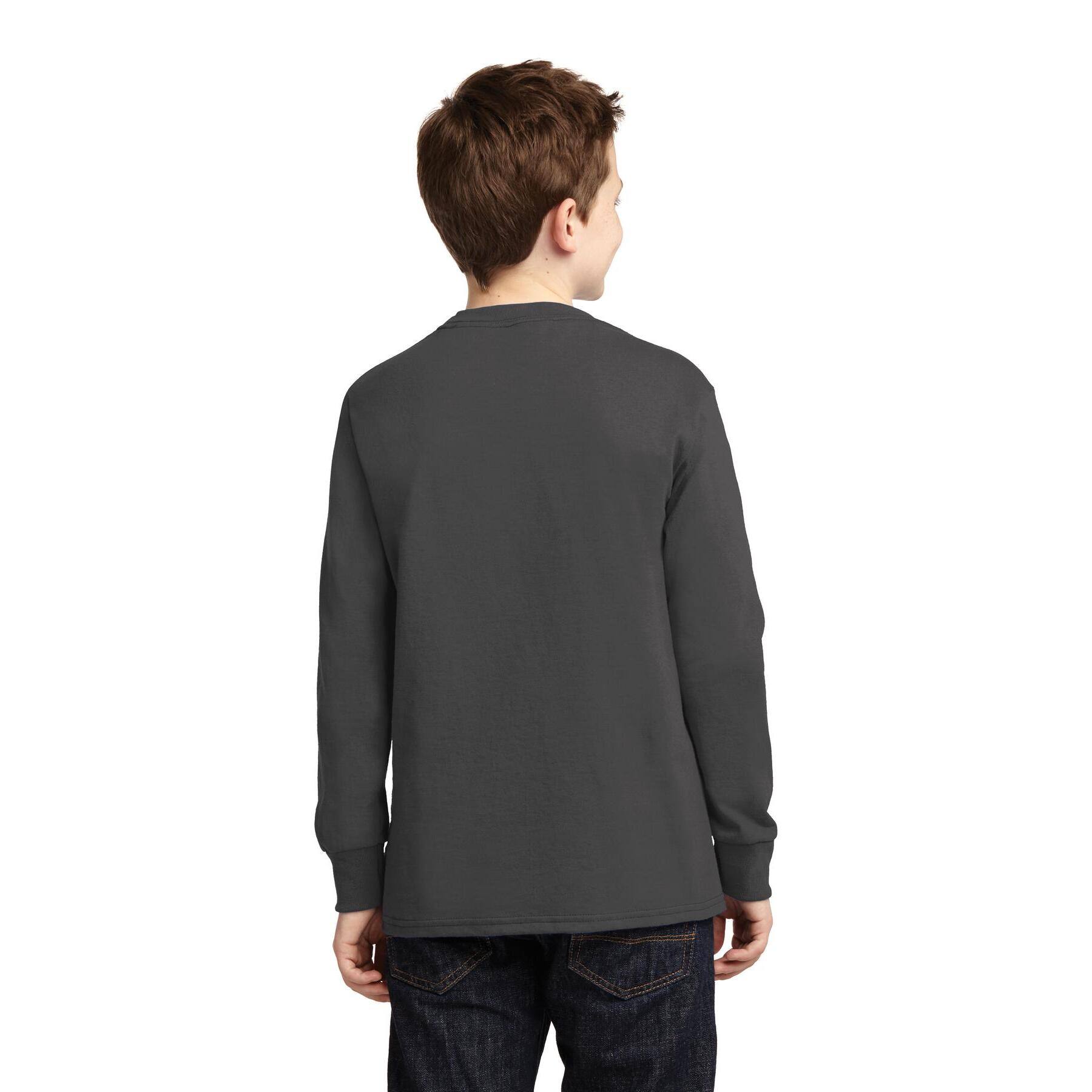 Port & Company® Youth Long Sleeve Core Cotton T-Shirt