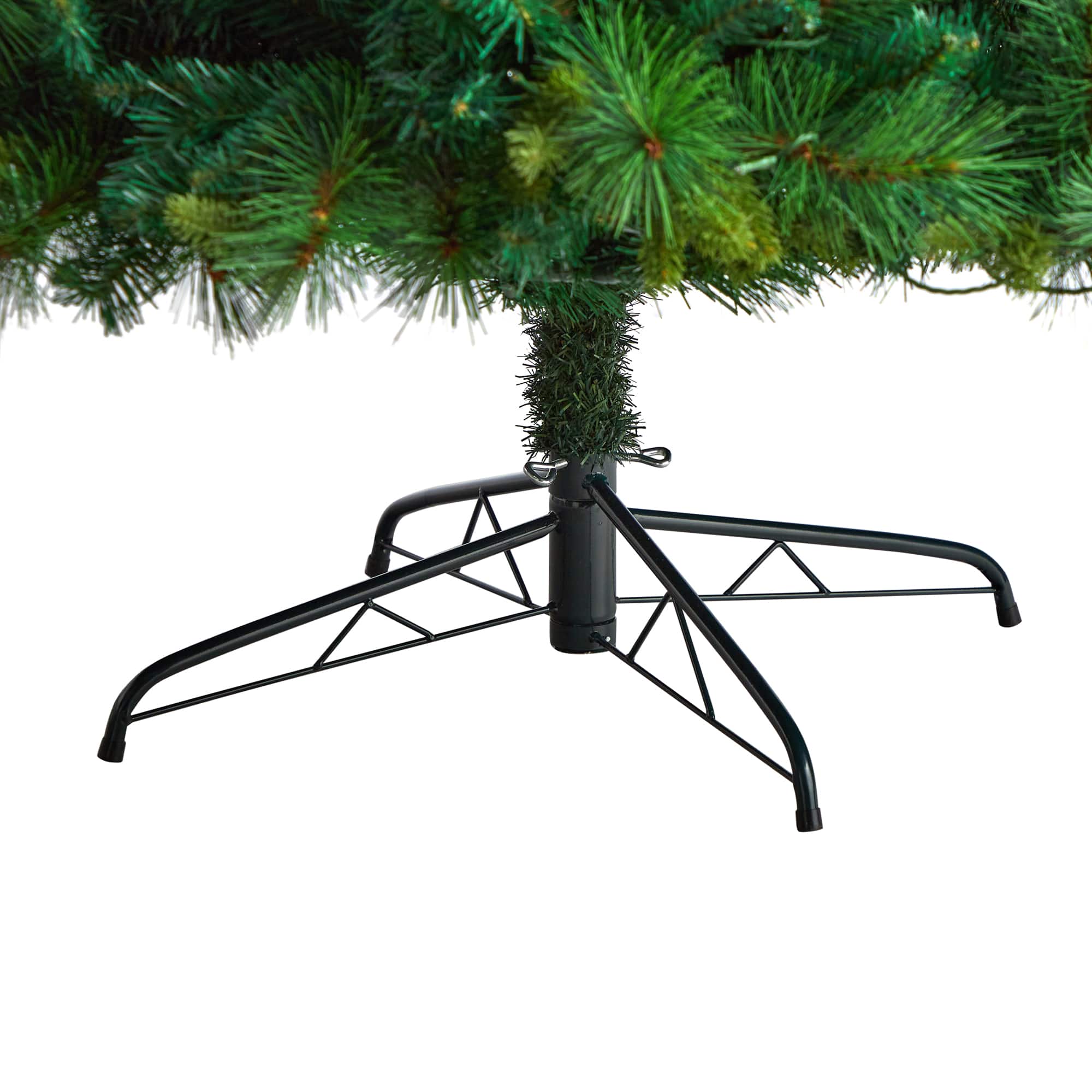 8ft. Pre-Lit West Virginia Mixed Pine Artificial Christmas Tree with Pinecones, Clear LED Lights