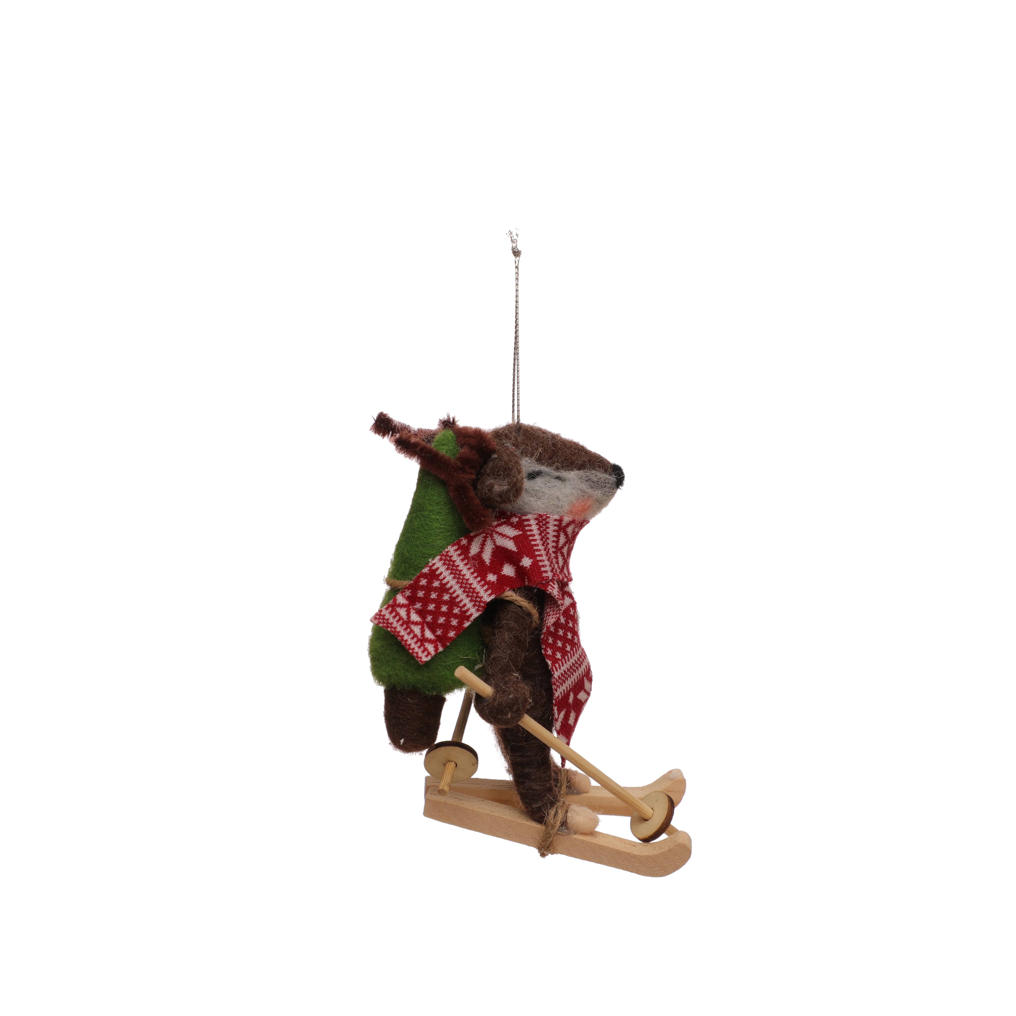 Assorted 5.5&#x22; Ski Animal Ornament, 1pc. by Ashland&#xAE;