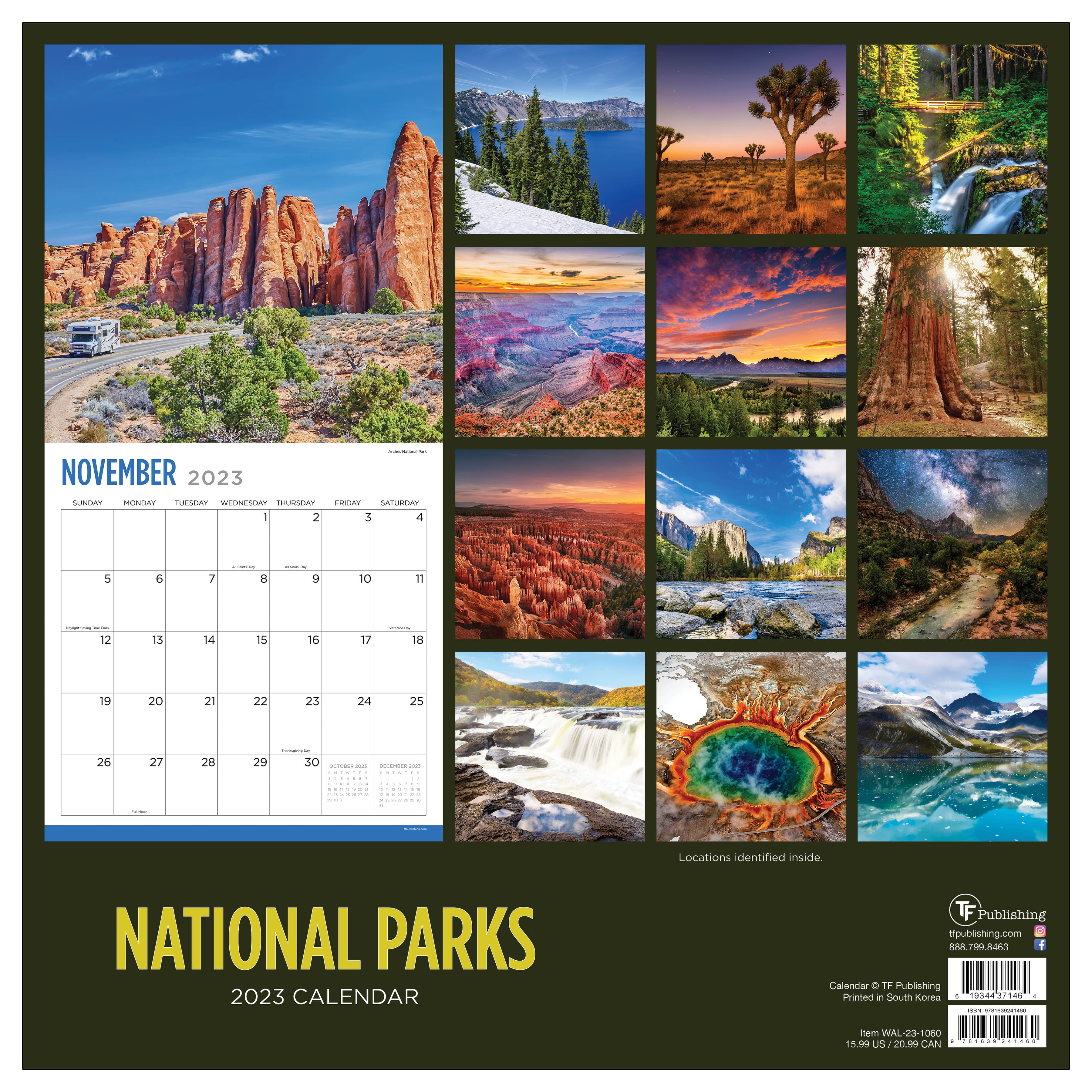 TF Publishing 2023 National Parks Wall Calendar Michaels