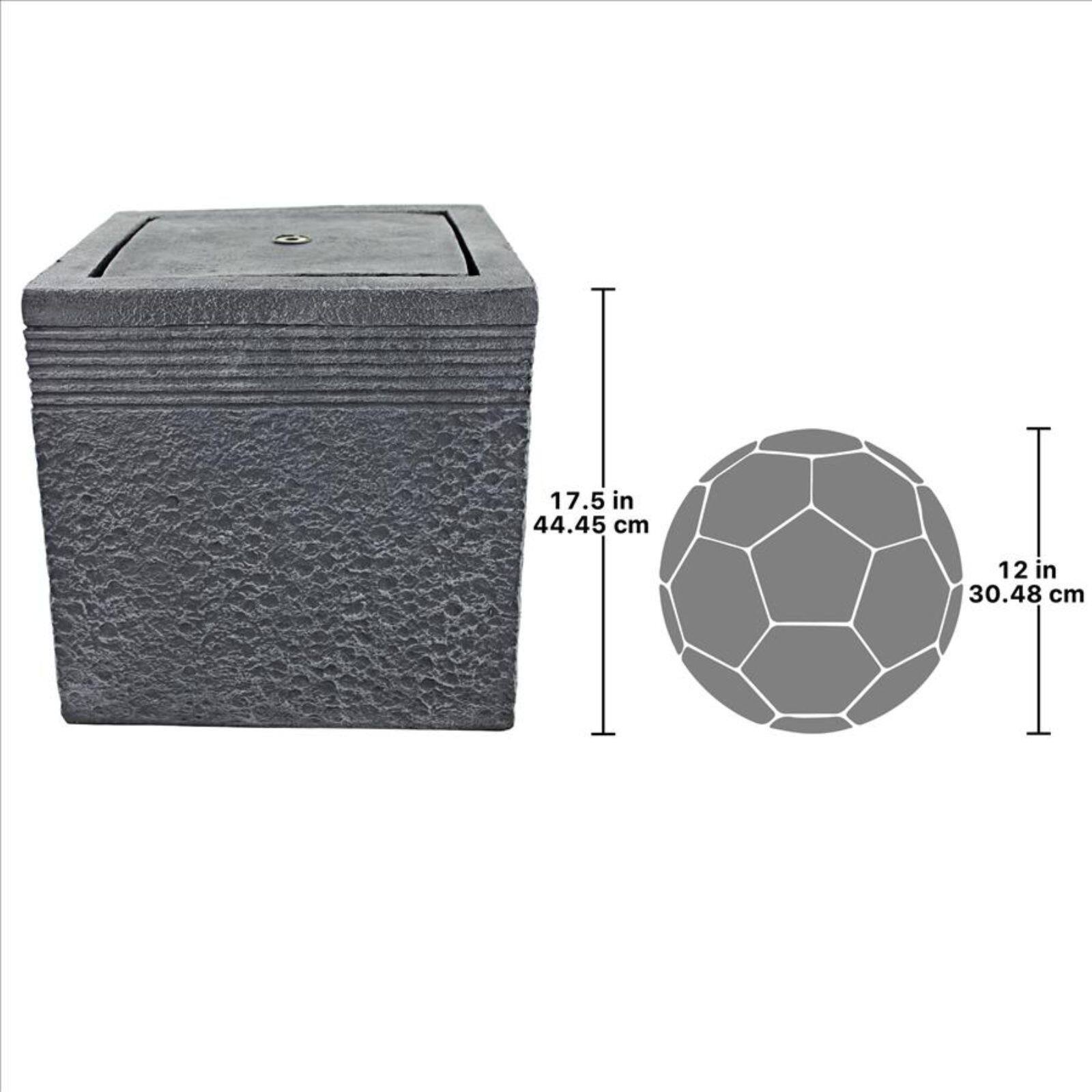 Design Toscano Modern Cube Bubbling Garden Fountain Fountains Michaels