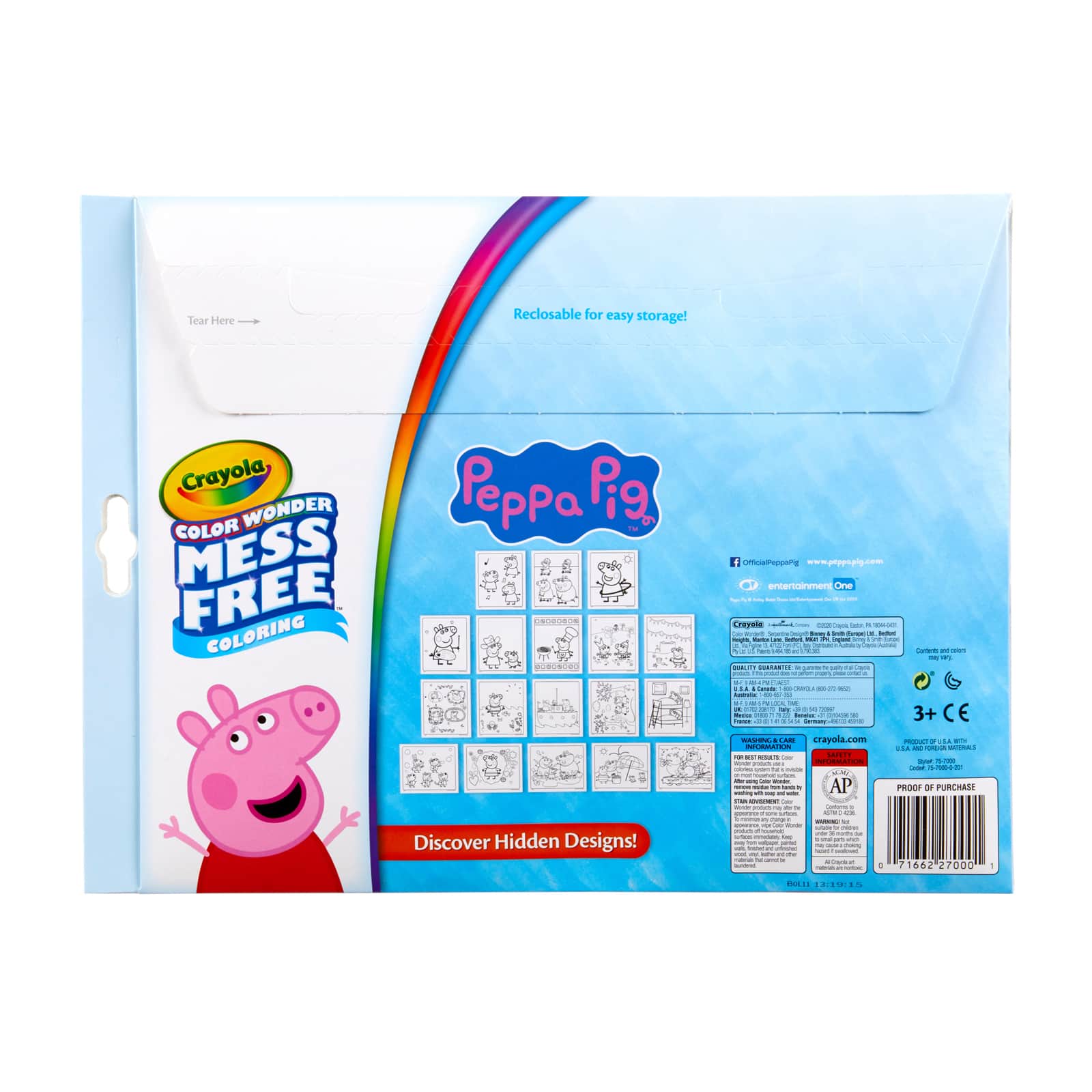 12 Pack: Crayola&#xAE; Color Wonder Mess Free&#x2122; Peppa Pig&#x2122; Foldalope