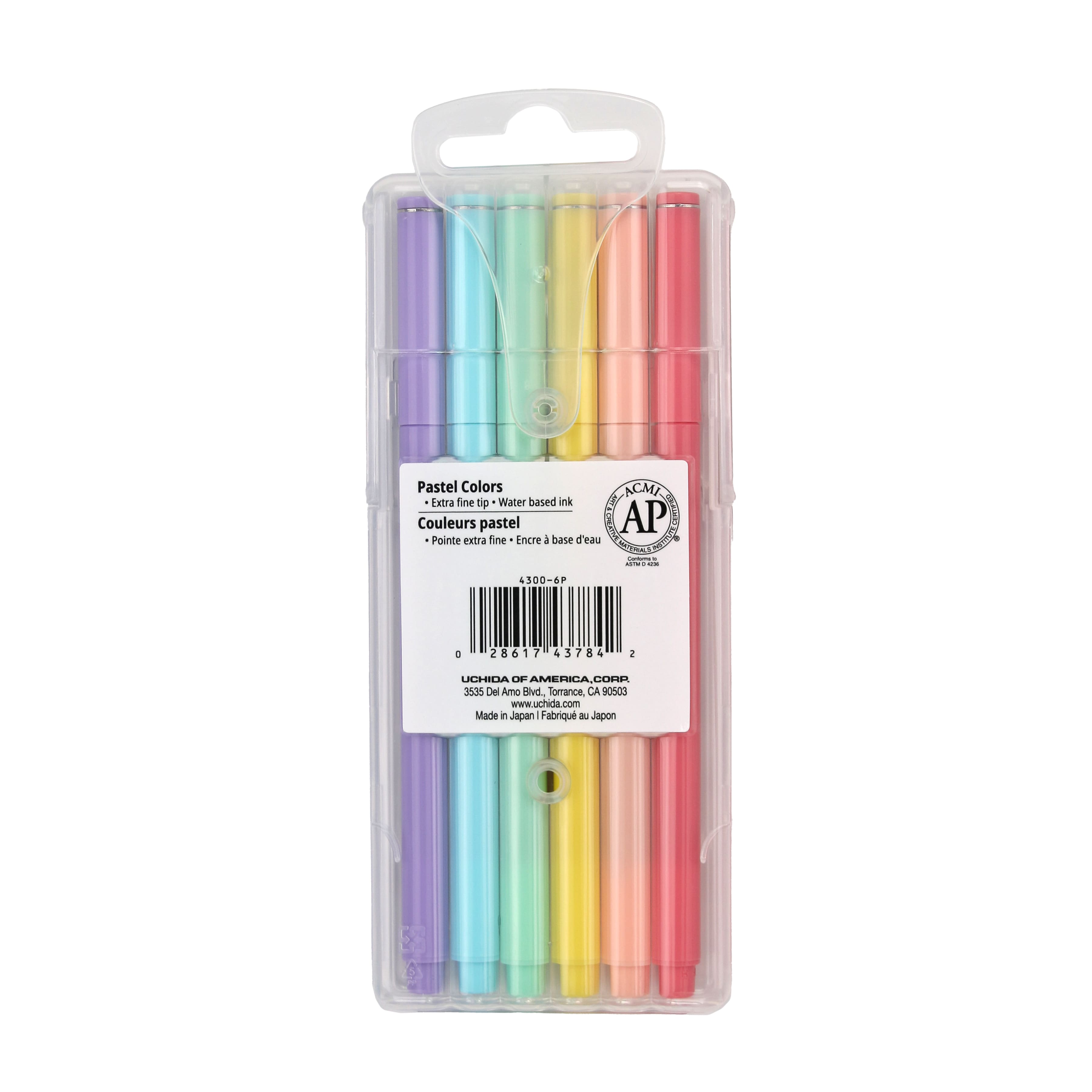 Marvy® Uchida LePen® Extra Fine 6 Colour Pastel Pen Set