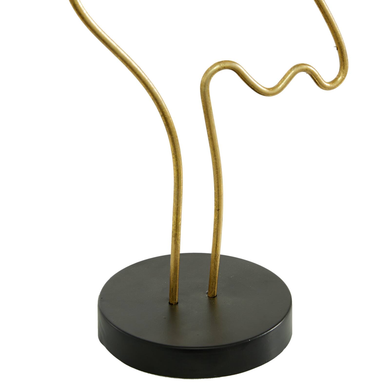 CosmoLiving by Cosmopolitan 18" Gold Contemporary Flamingo Sculpture