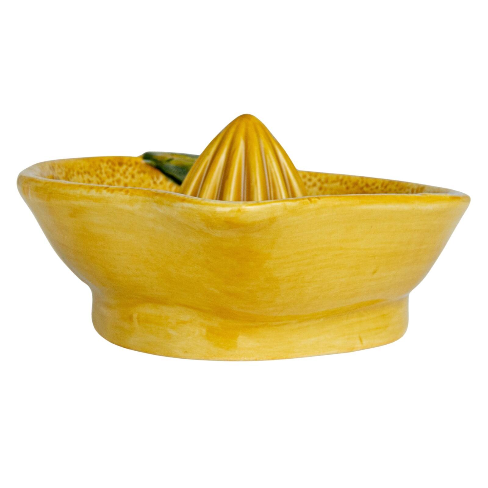 Hello Honey&#xAE; 6&#x22; Countryside Citrus Stoneware Lemon Juicer