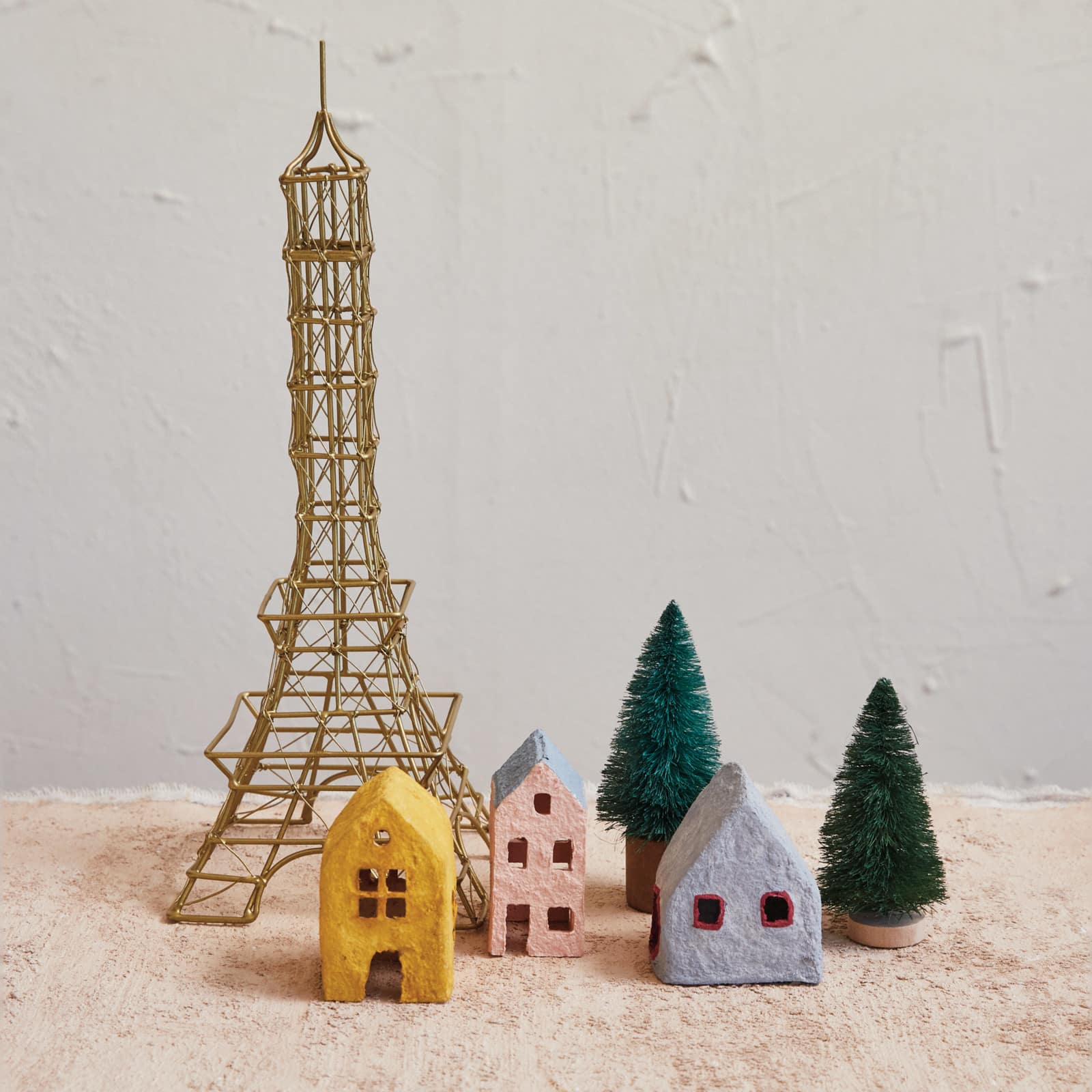 Hello Honey&#xAE; 13&#x22; Antique Brass Decorative Wire Eiffel Tower