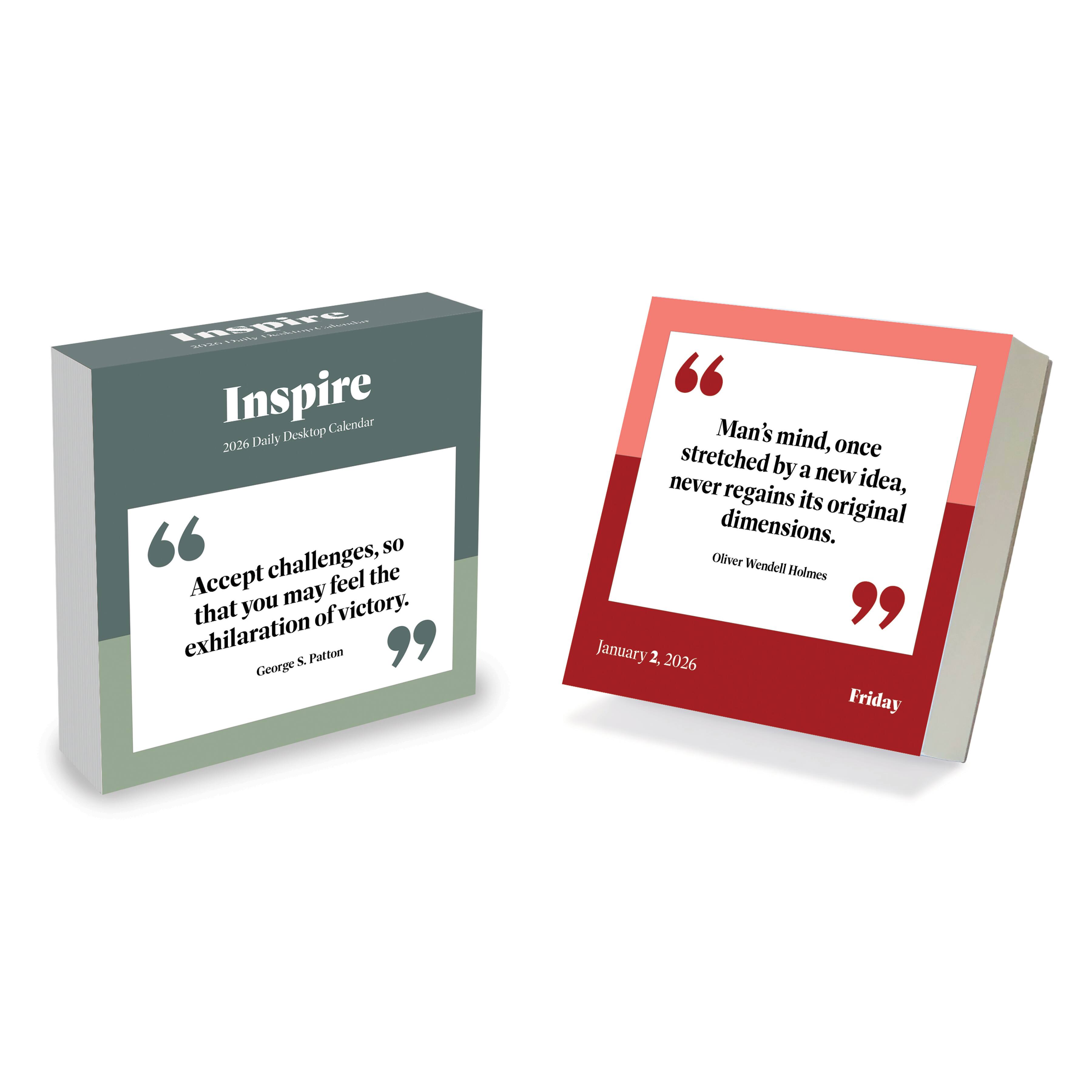 Seize The Day 2026 Daily Desk Calendar: Boxed Page-a-Day Inspirational Calendar By Robin Pickens With Day-to-Day Uplifting Quotes & Colorful Art
