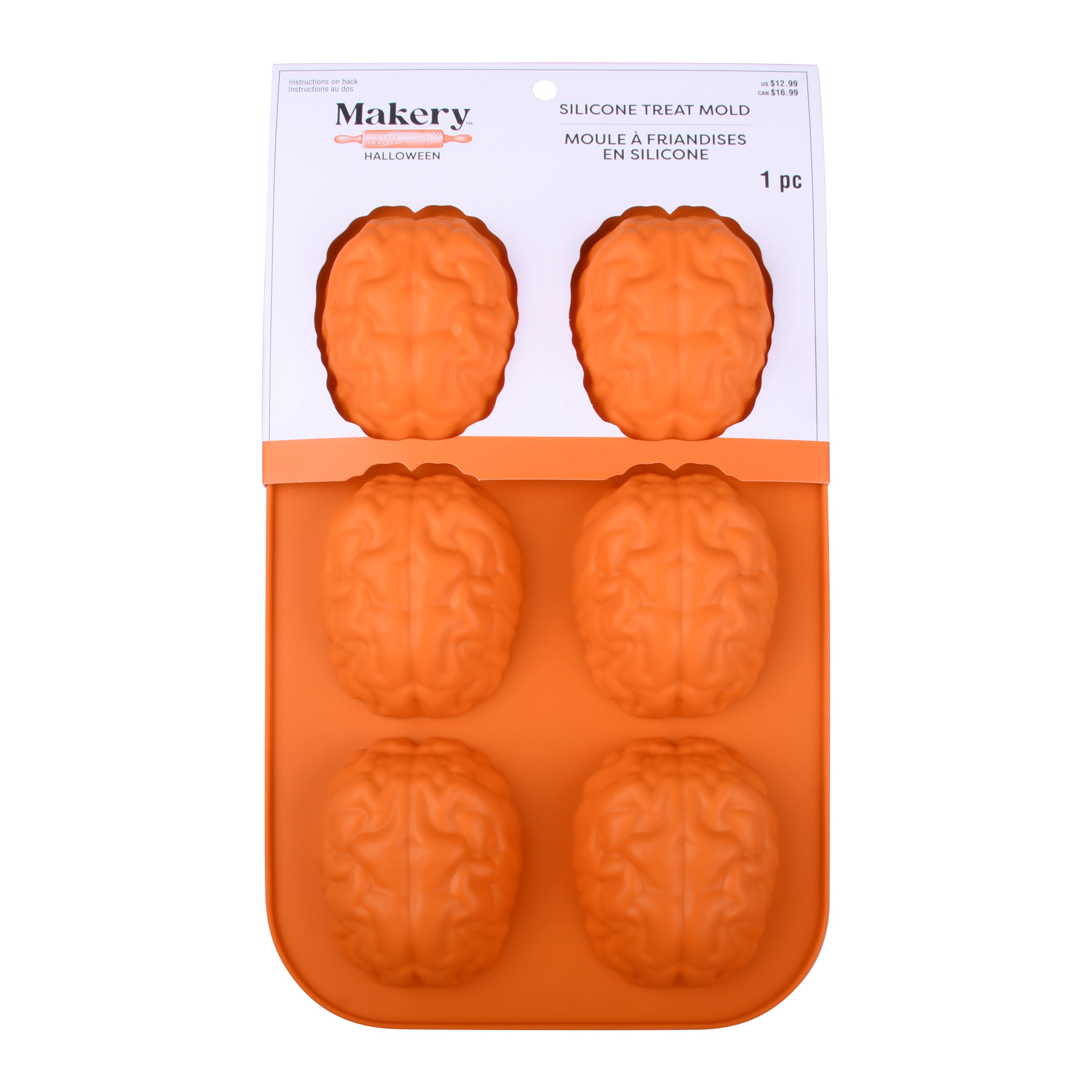 Brain Silicone Treat Mold by Makery&#x2122;