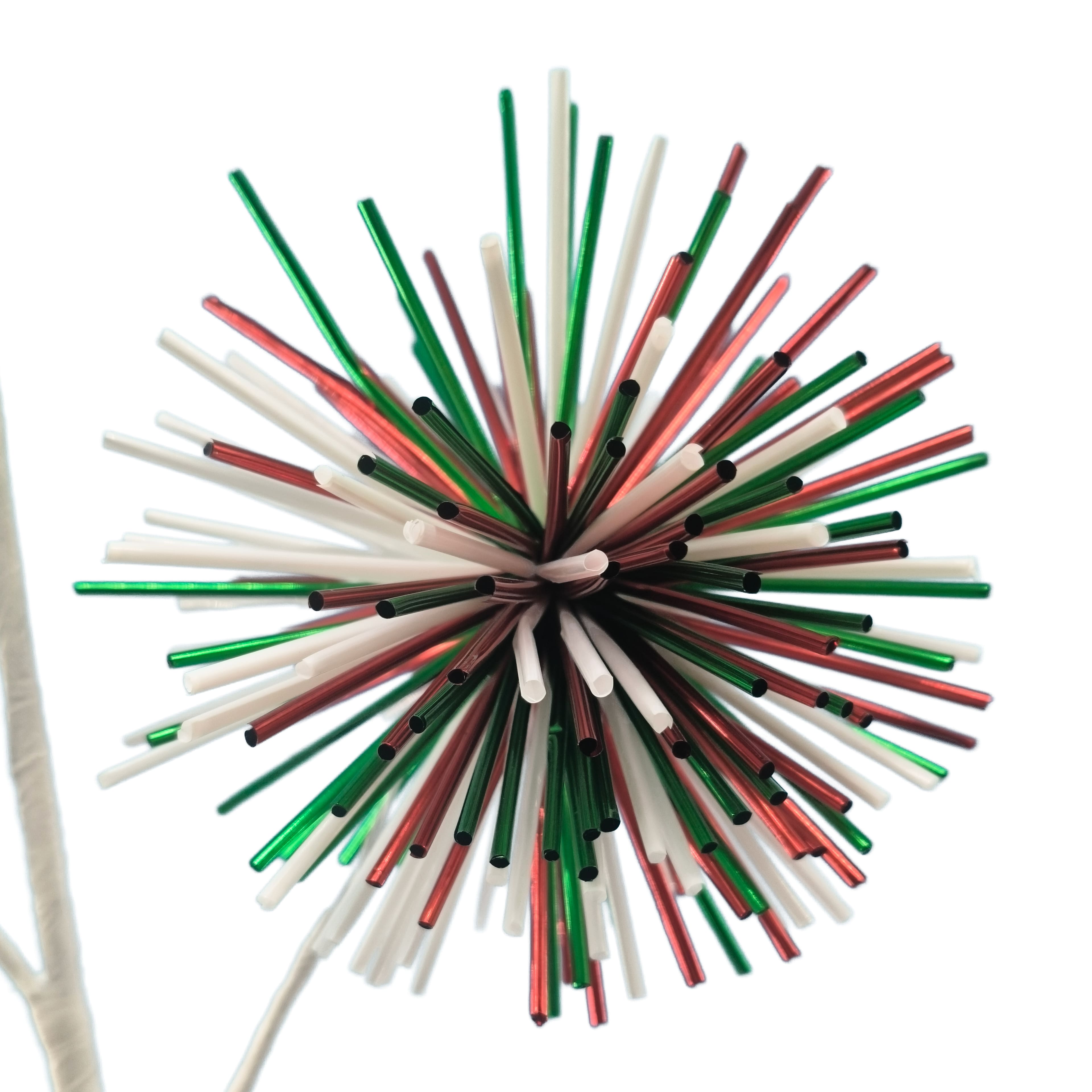 28&#x22; Red, White &#x26; Green Thistle Stem by Ashland&#xAE;