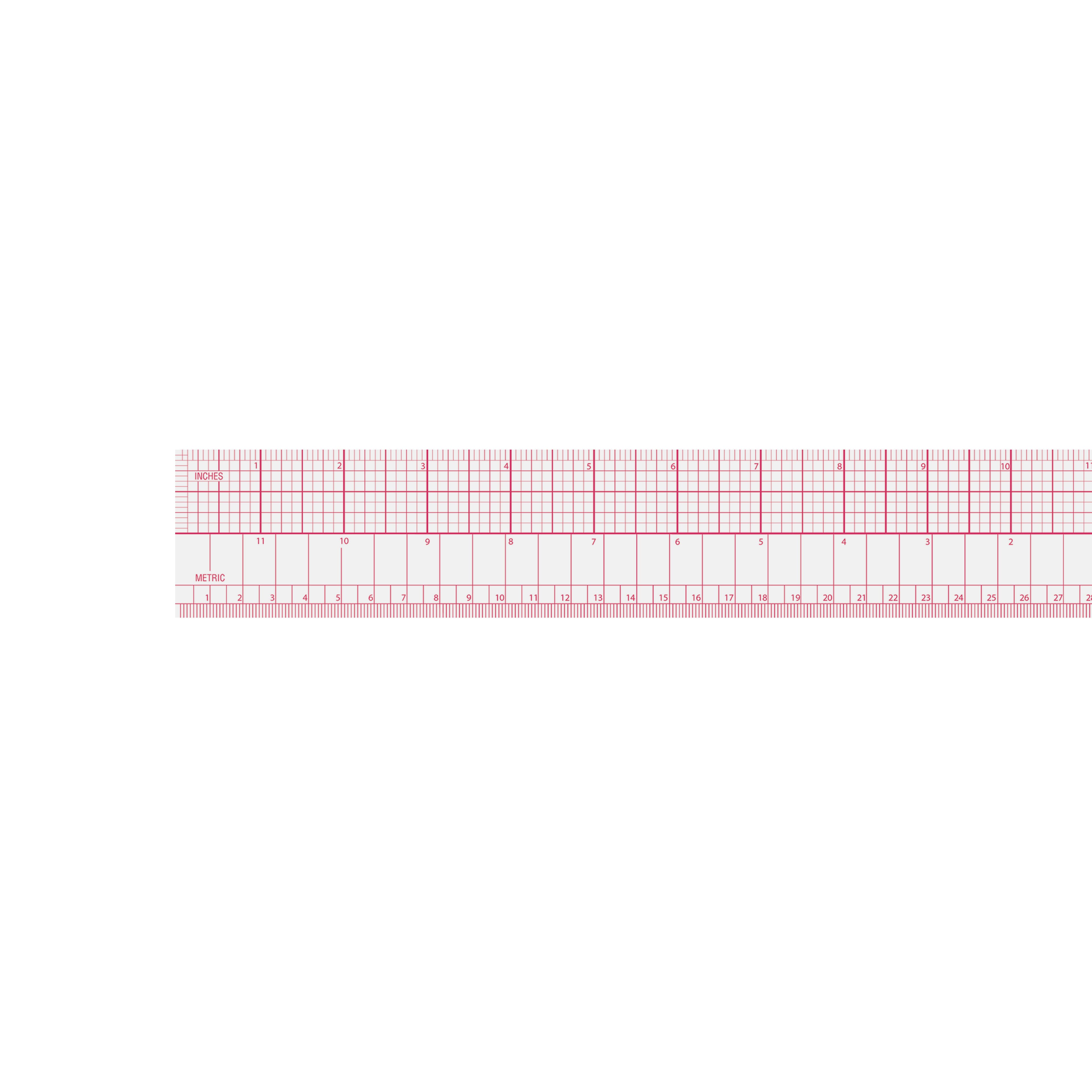 Westcott&#xAE; 8ths Clear Beveled Ruler