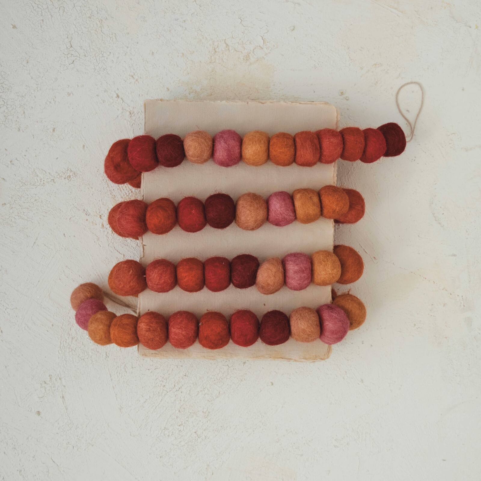 Hello Honey® 6ft. Handmade Wool Felt Ball Garland