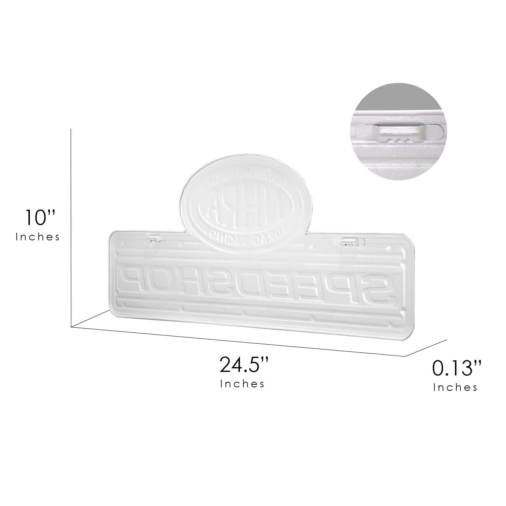 NHRA&#xAE; Speed Shop Embossed Shaped Metal Wall Sign