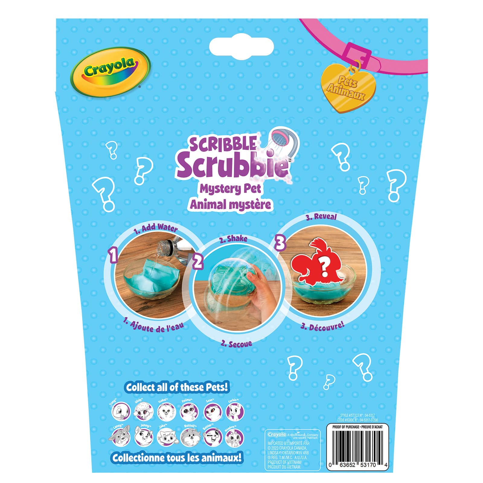 Animal mystère Scribble Scrubbie de Crayola