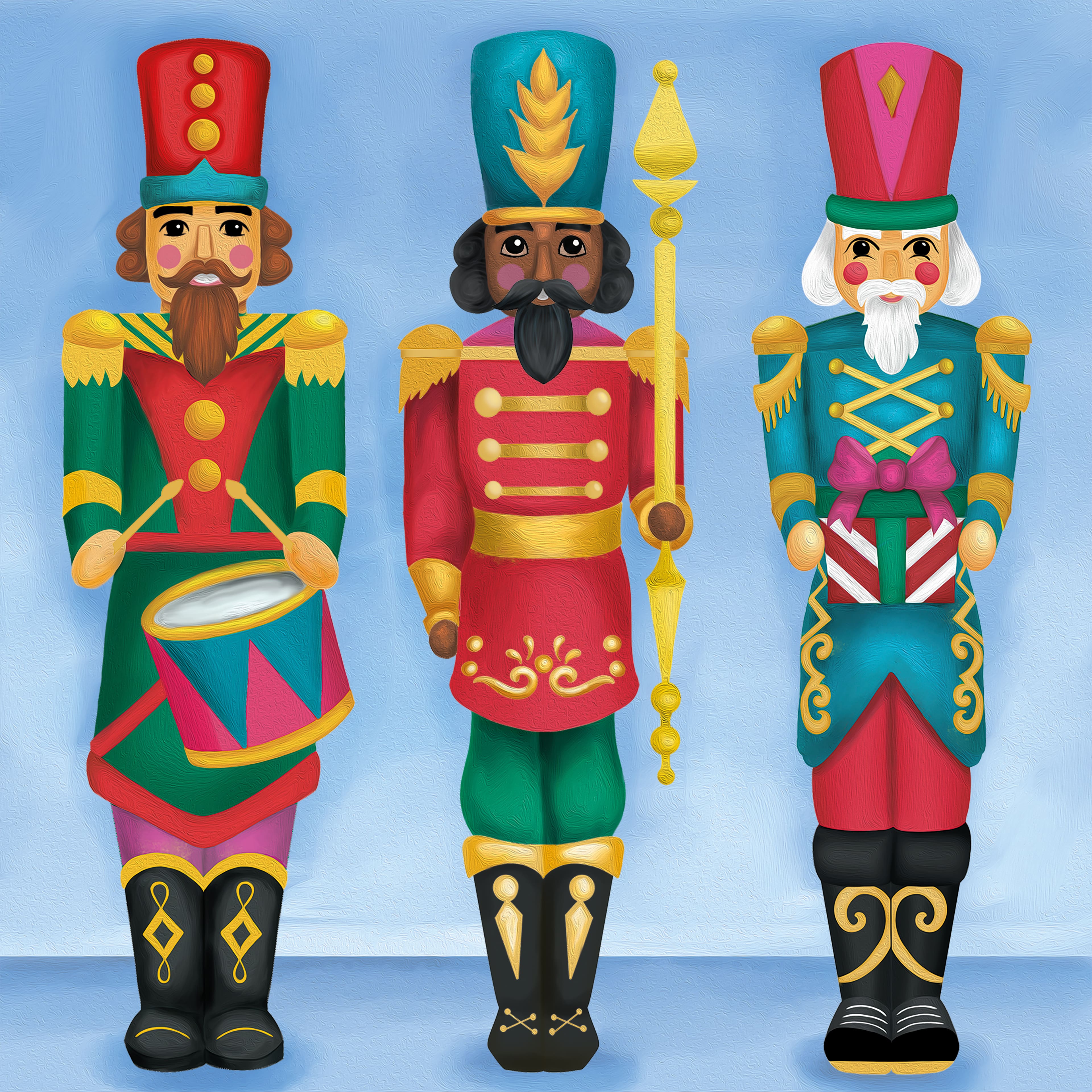 Nutcrackers Canvas Painting Kit by Artist&#x27;s Loft&#xAE; Christmas