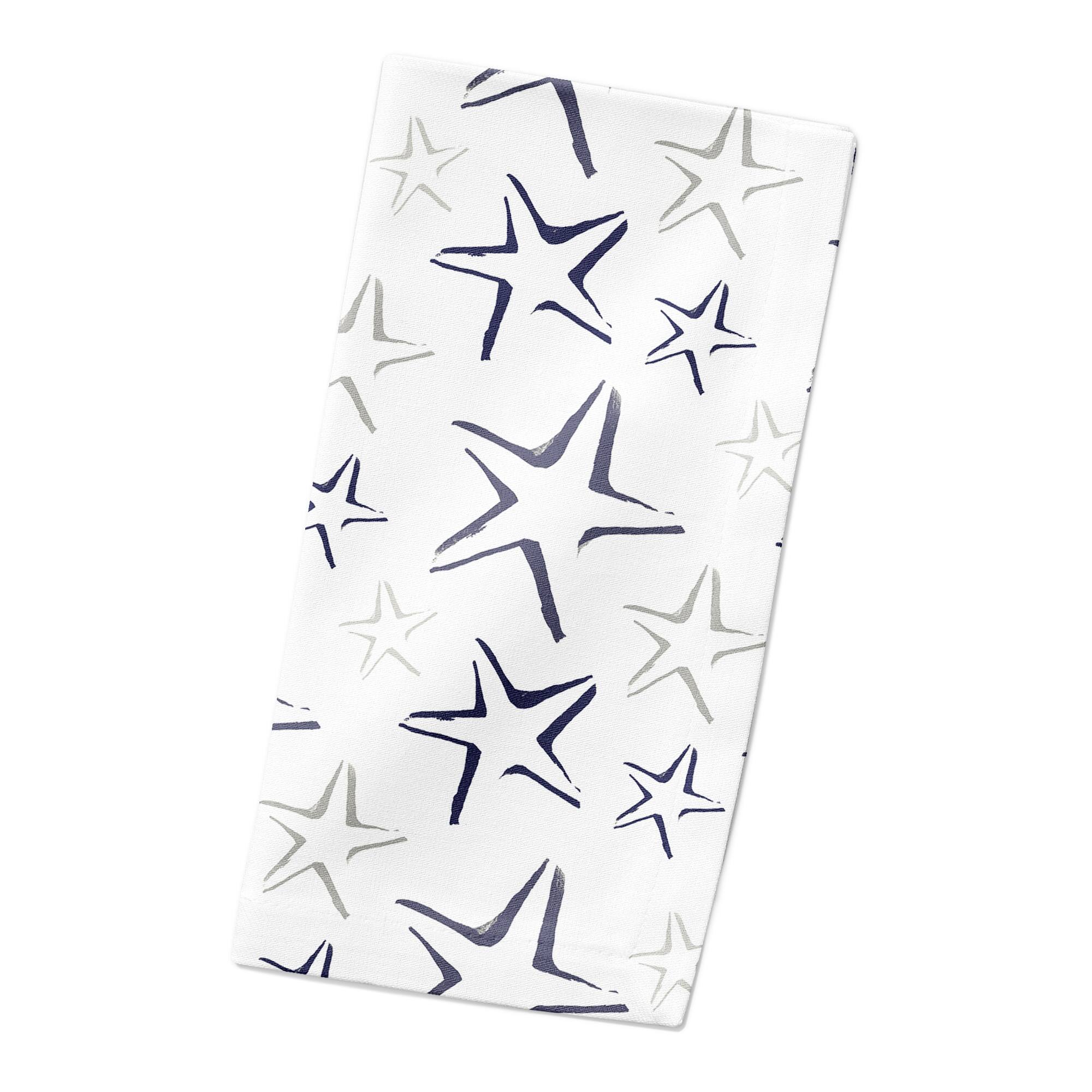 Starfish Pattern 10" x 10" Poly Twill Napkin