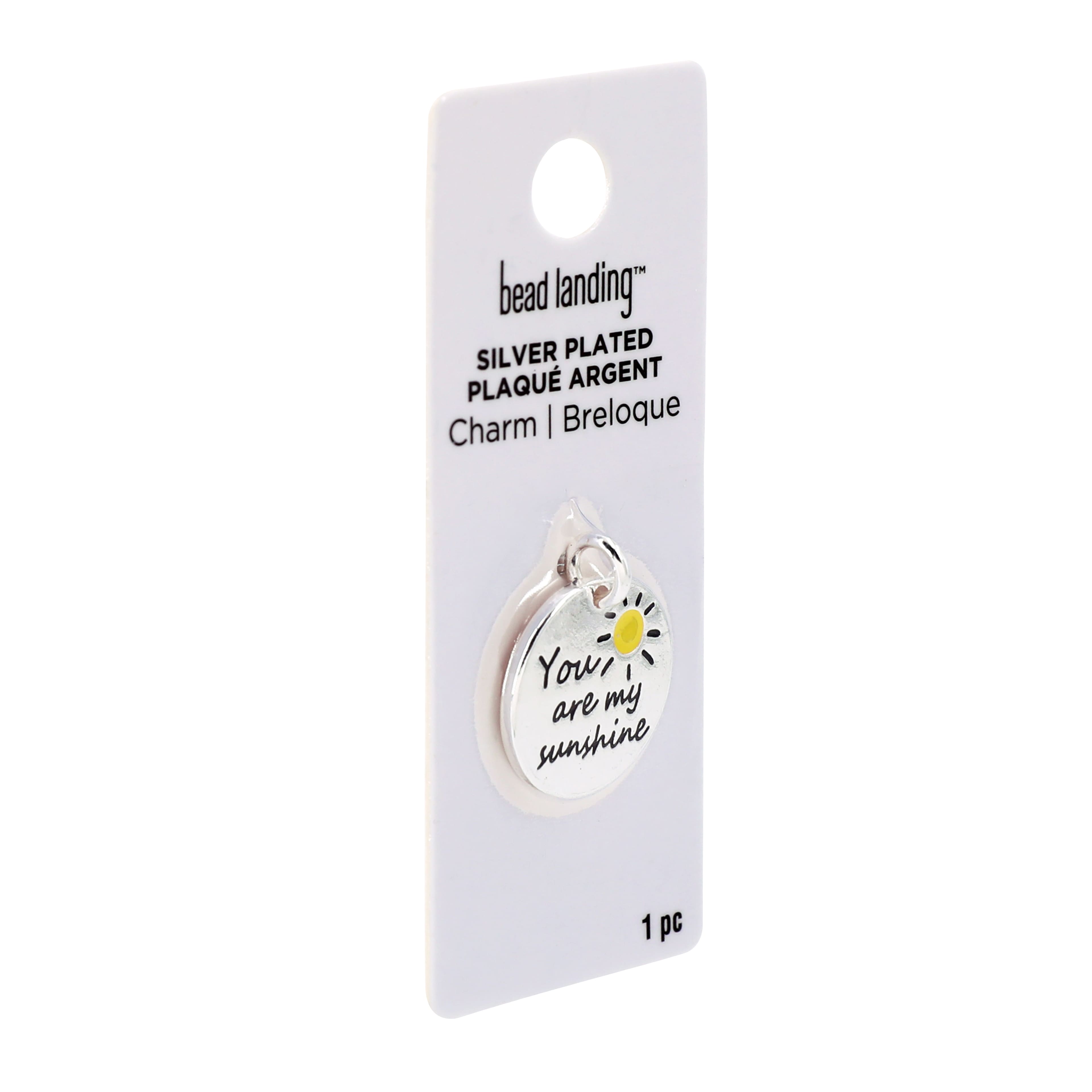 Silver Plated You Are My Sunshine Charm by Bead Landing&#x2122;
