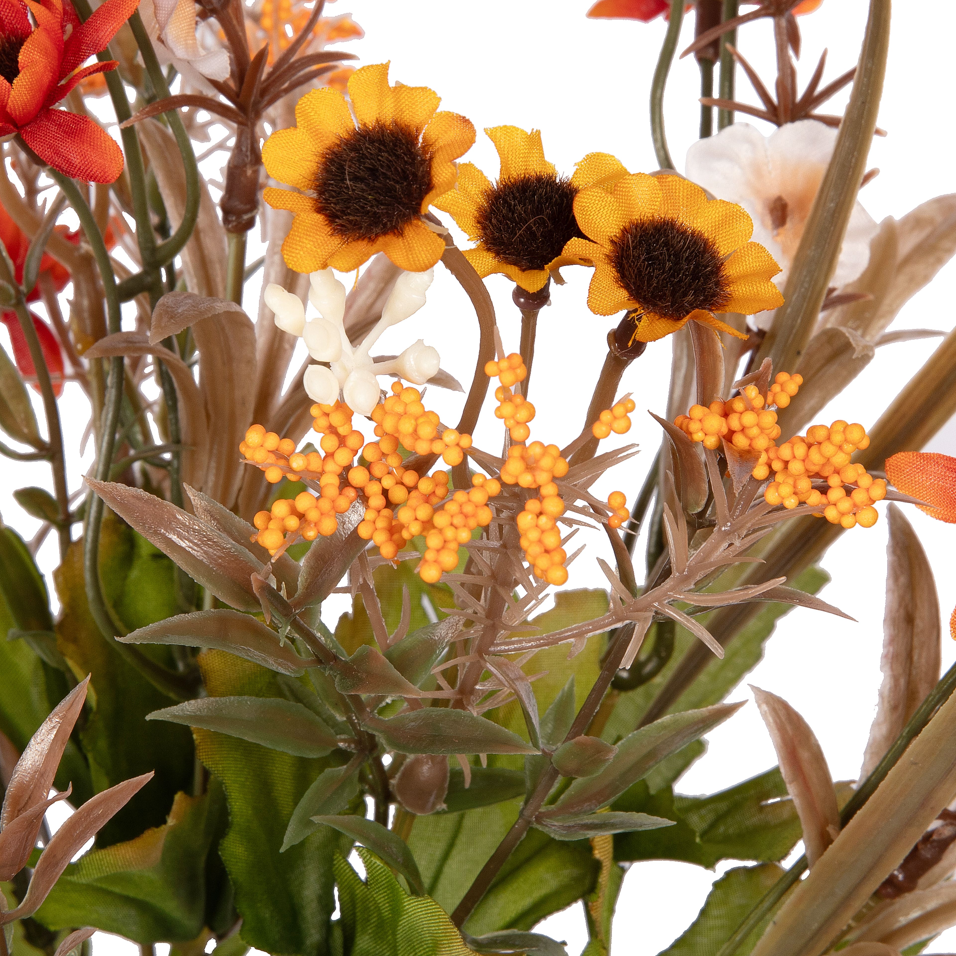 16&#x22; White, Yellow &#x26; Orange Wildflower Mixed Bush by Ashland&#xAE;