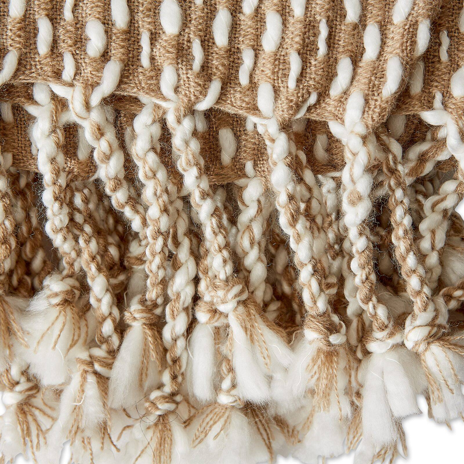 DII® Stone & White Textured Acrylic Throw