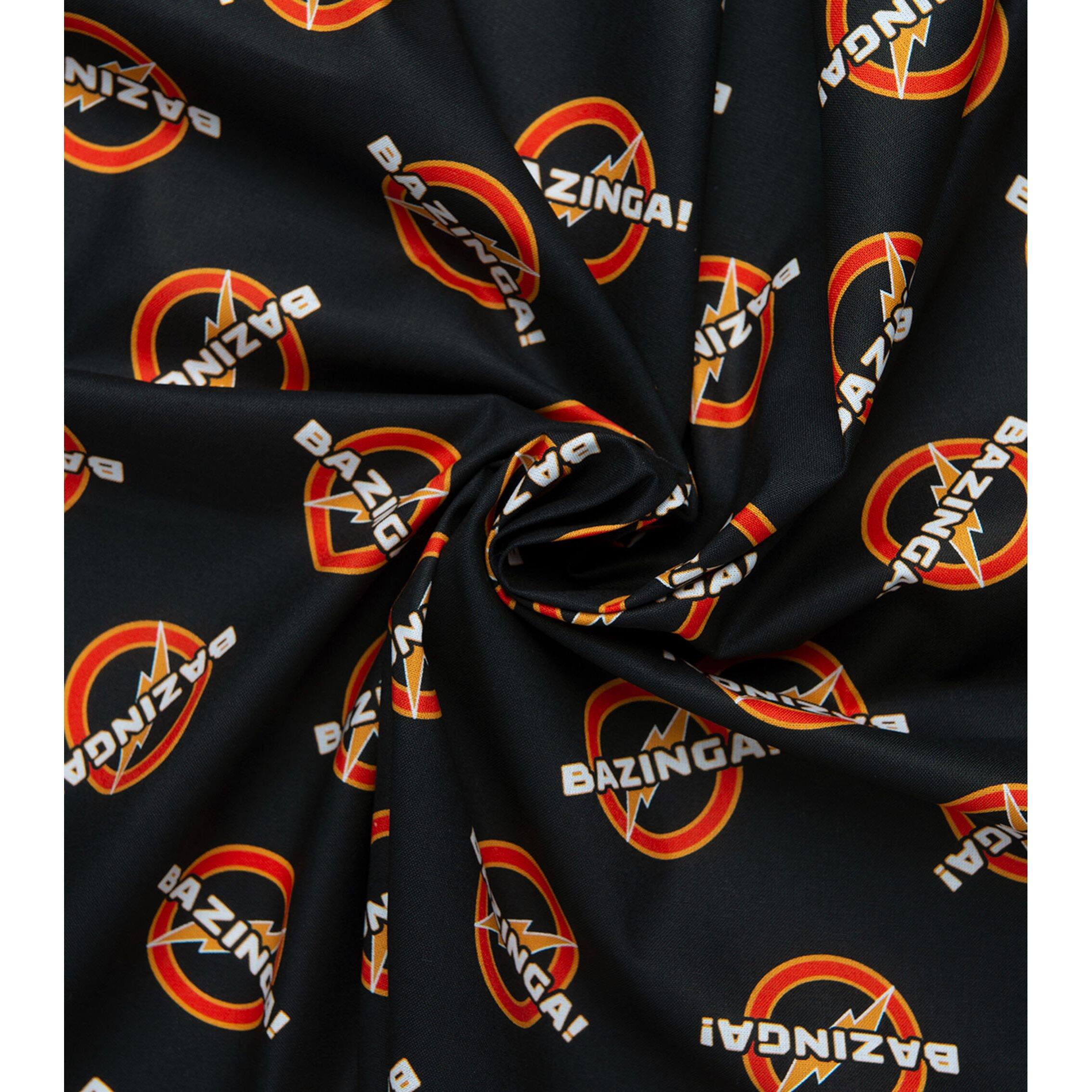 The Big Bang Theory Bazinga Precut Cotton Fabric
