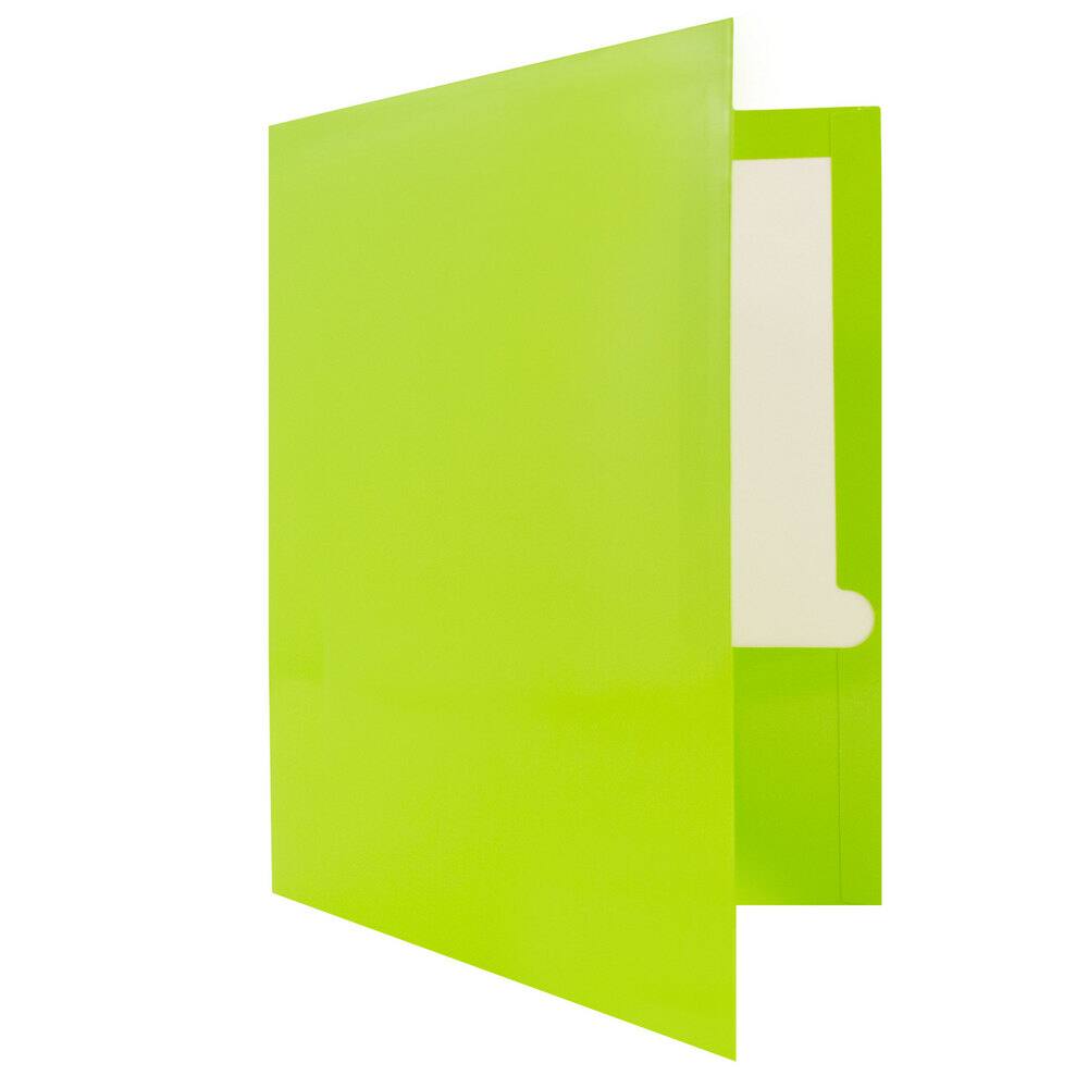 JAM Paper Laminated 2-Pocket Glossy Folders, 6ct.