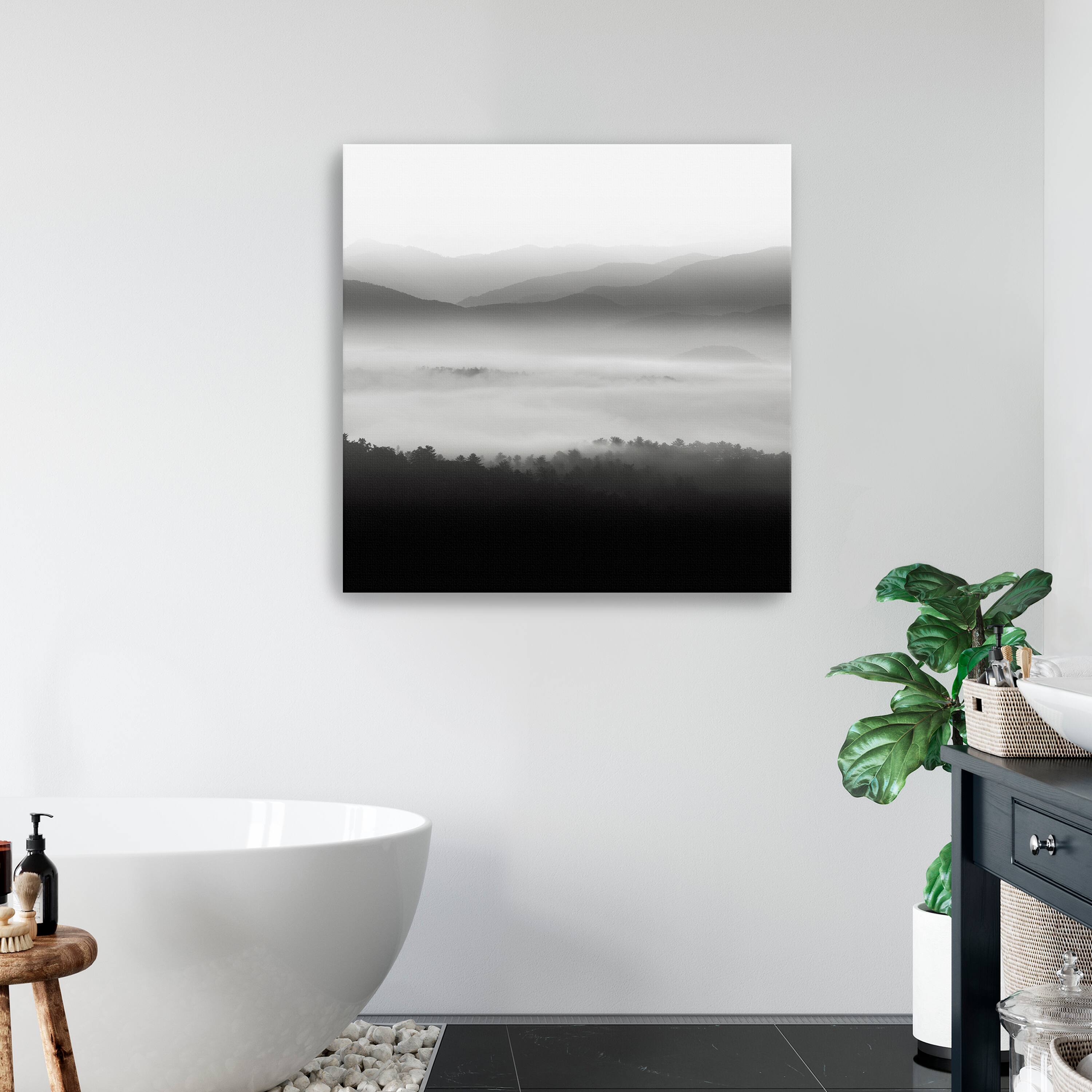 Lumaprints Still Morning Smoky Mountains Canvas Wall Art