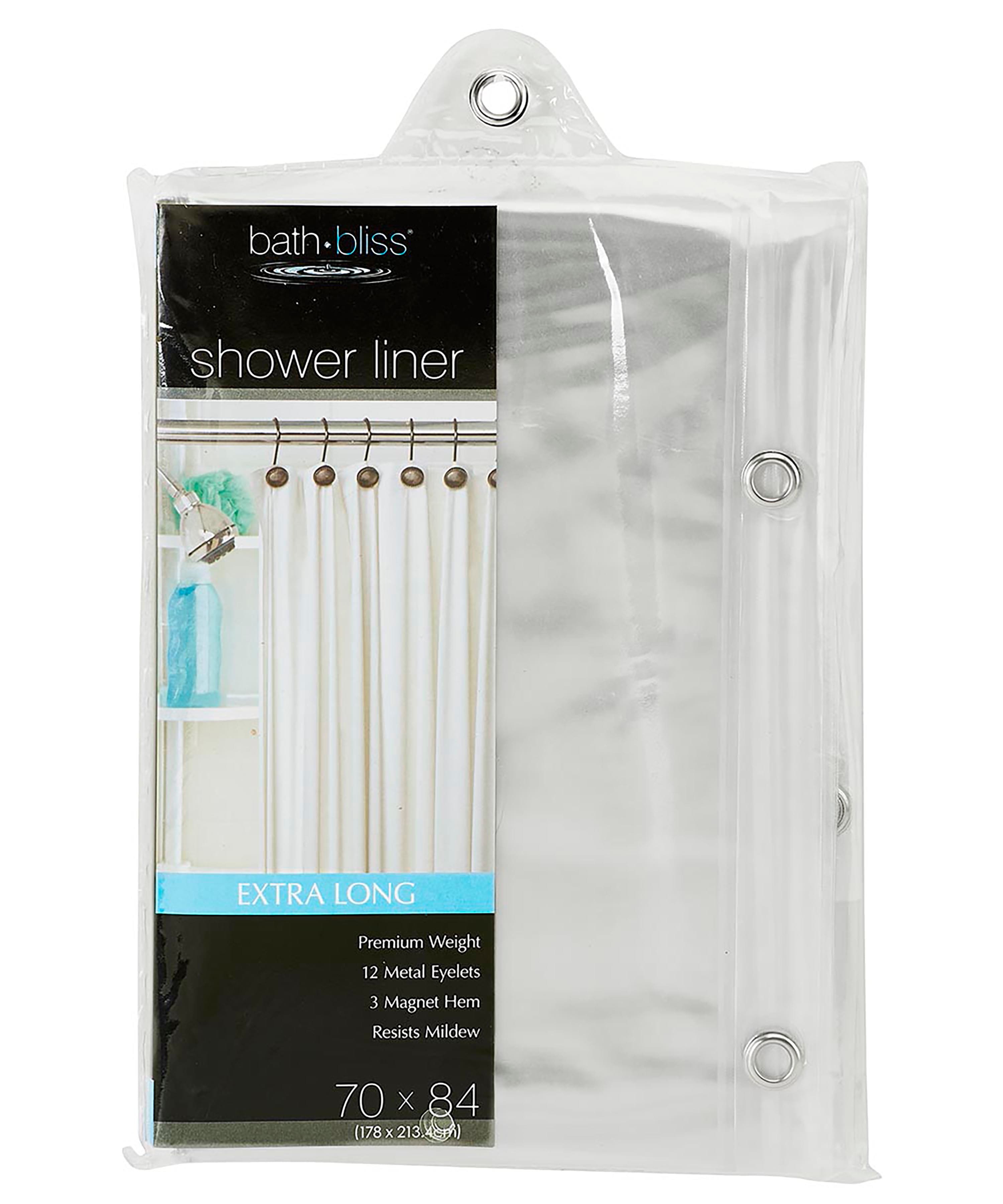 Bath Bliss Extra Long Clear Shower Liner | Michaels