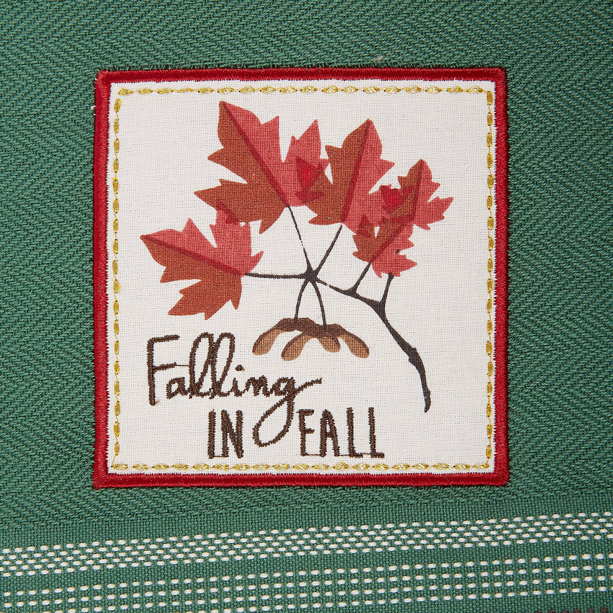 DII® Falling In Fall Embroidered Dishtowel Set