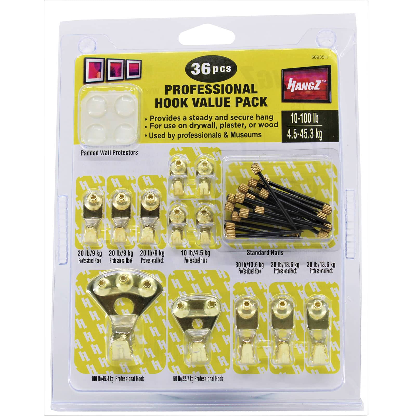 HangZ&#x2122; Professional Picture Hook Value Pack, 36ct.