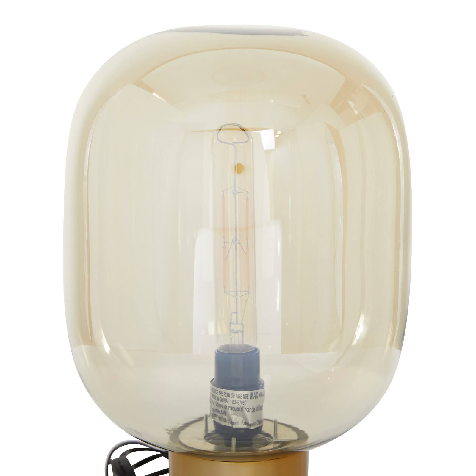 16&#x22; White Metal Modern Table Lamp