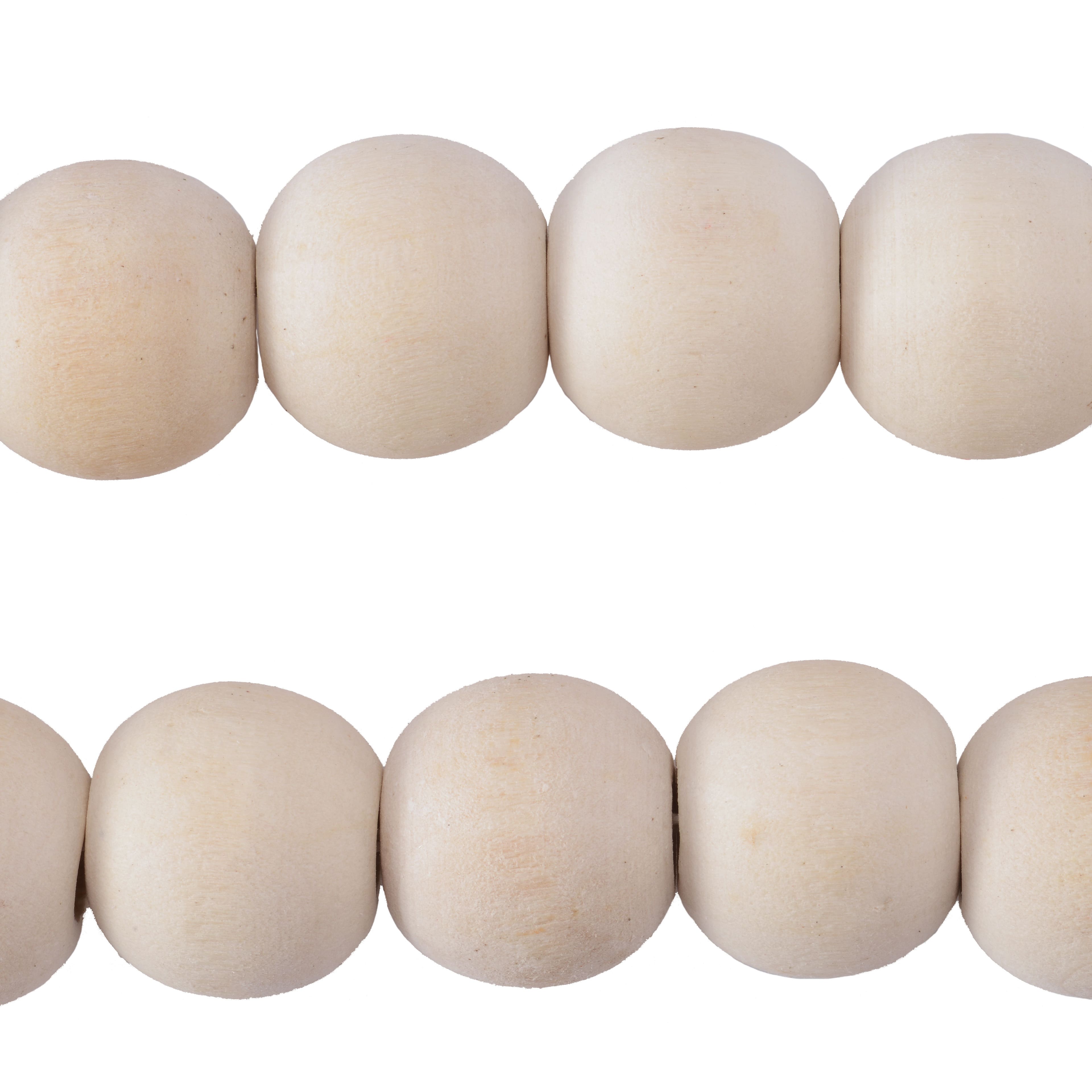 9ft. Natural White Wood Bead Garland by Ashland&#xAE;