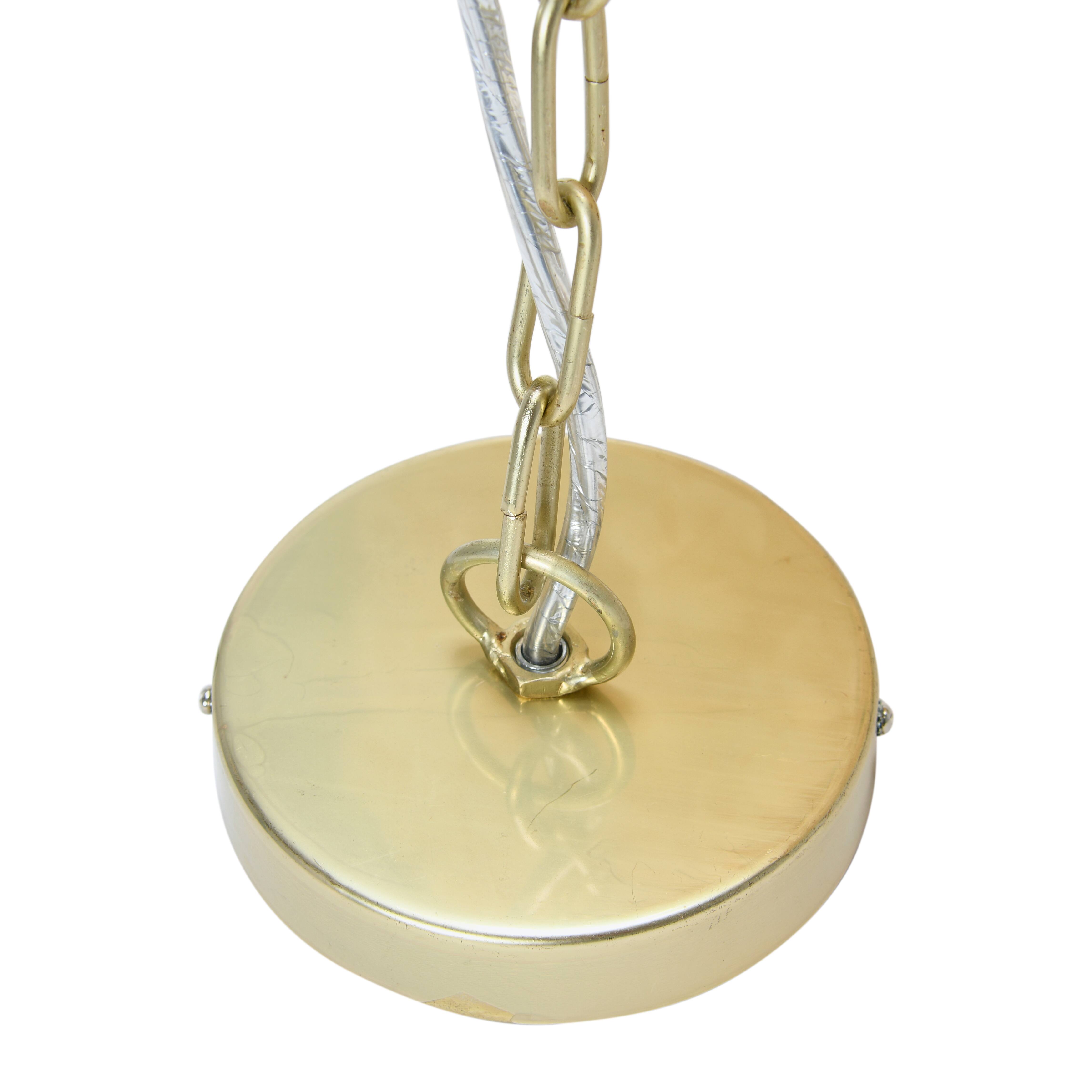 Hello Honey&#xAE; 20&#x22; Round Metal and Shell Chandelier Style Ceiling Light