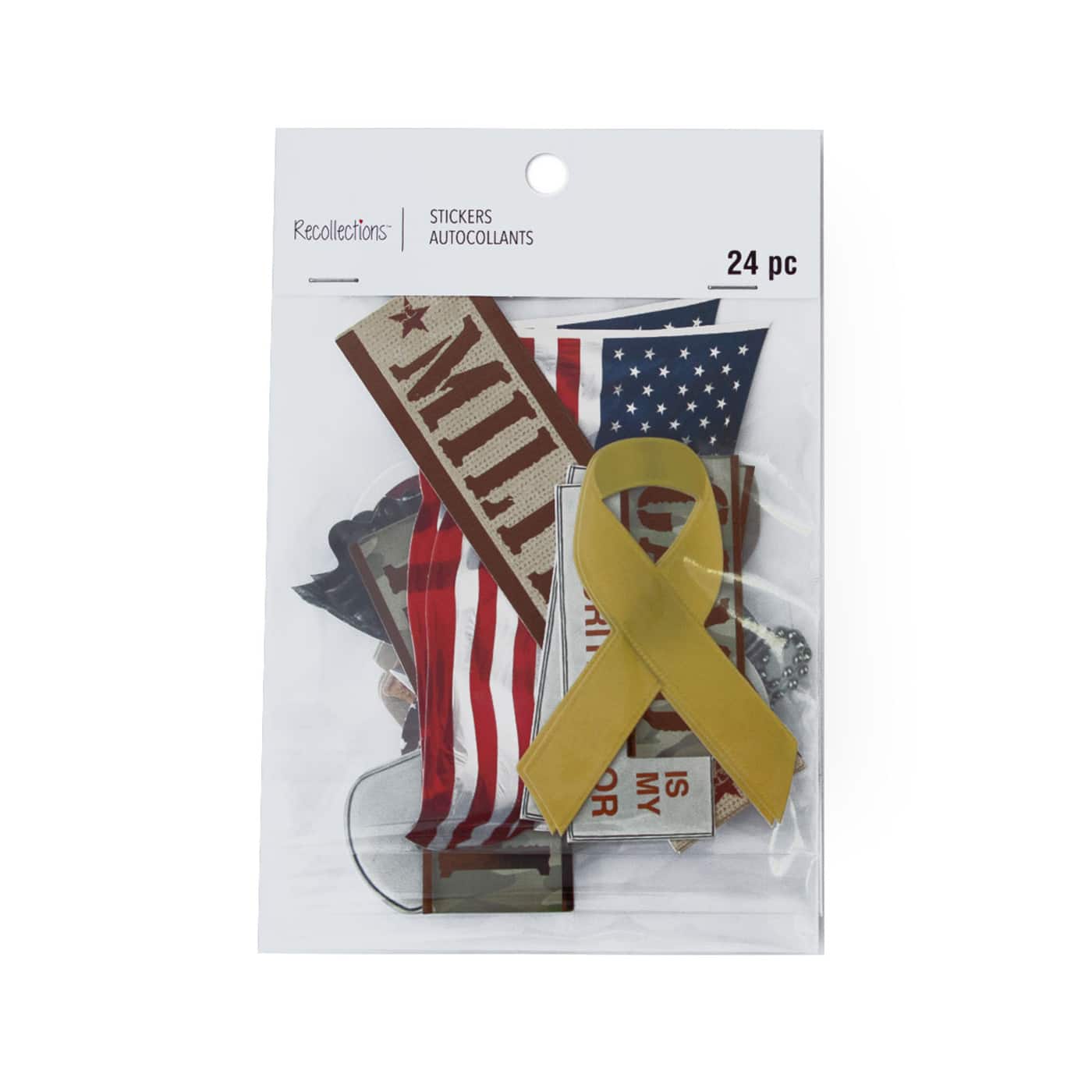 12 Pack: Military Die Cut Stickers by Recollections™