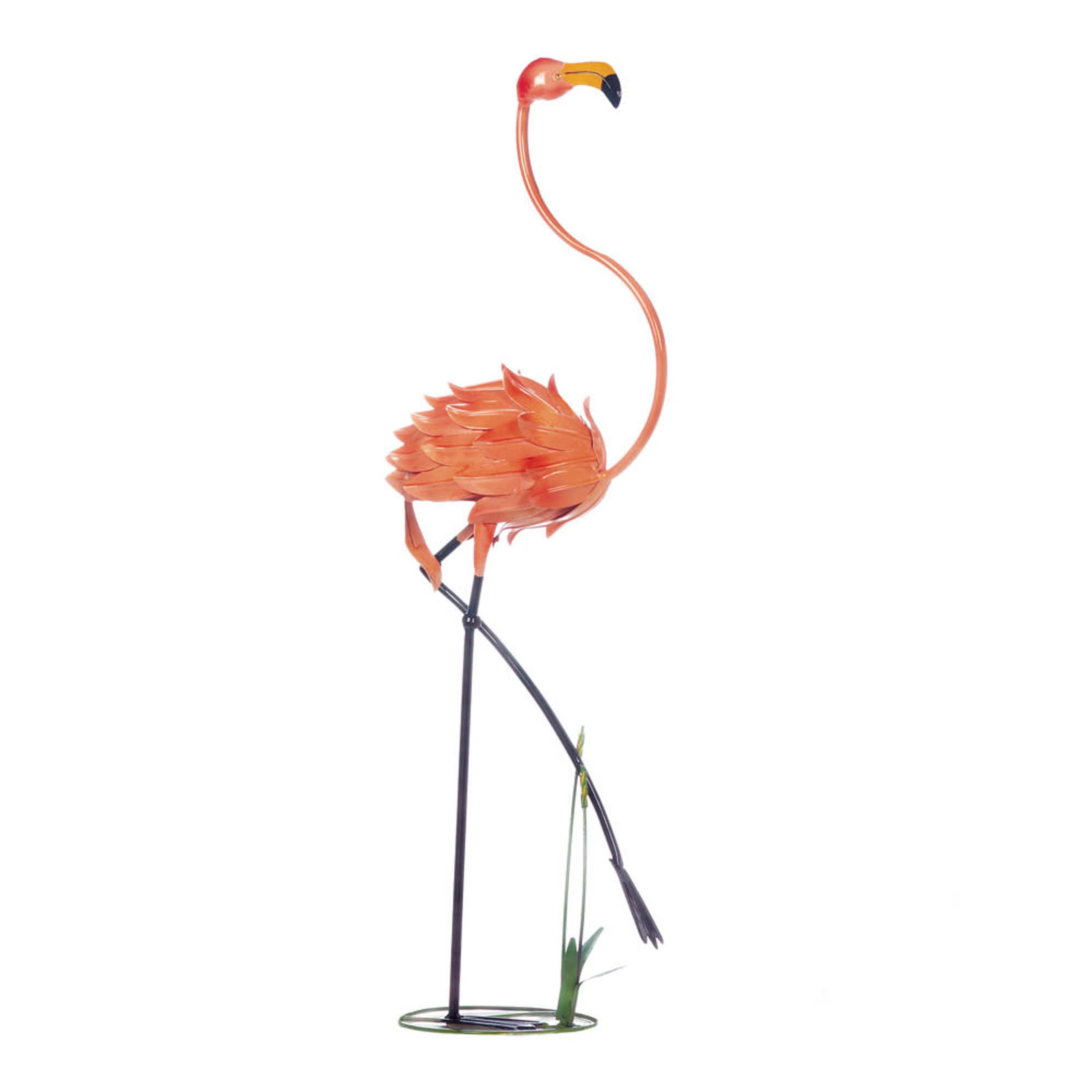 47.5" Standing Flamingo Garden Décor