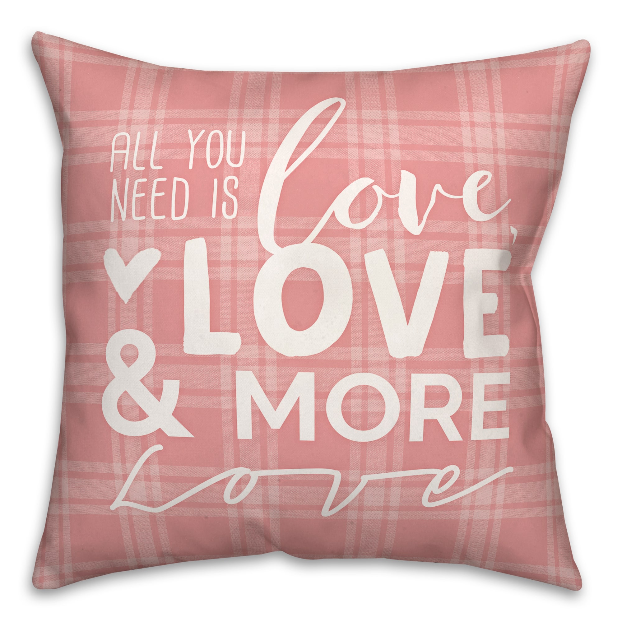 Love & More Love Throw Pillow | Michaels