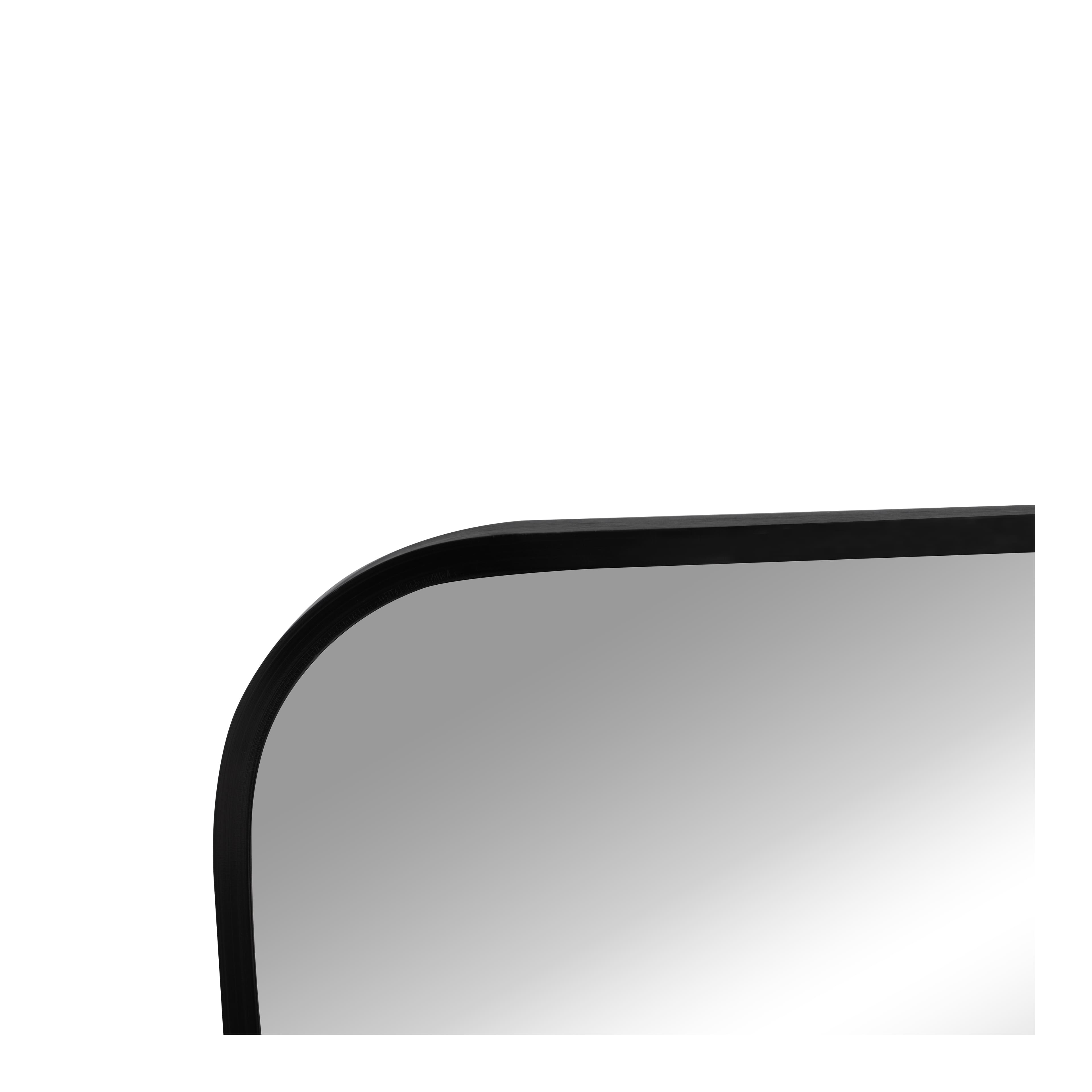 18" x 24" Black Rounded Corner Metal Decorative Mirror by Ashland®